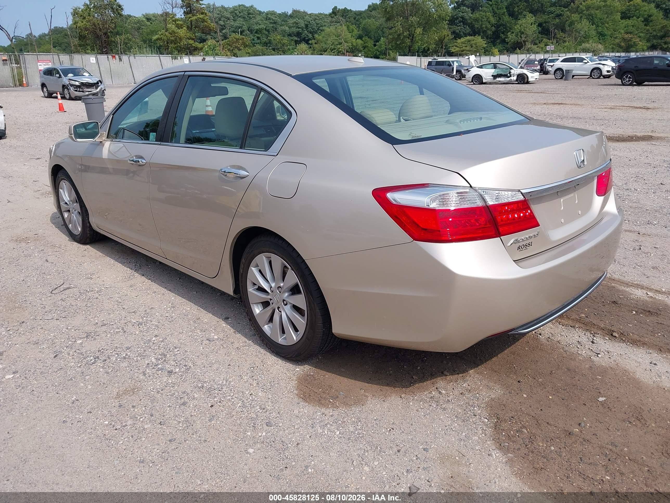 2014 Honda Accord Ex-l Champagne vin: 1HGCR2F8XEA141902