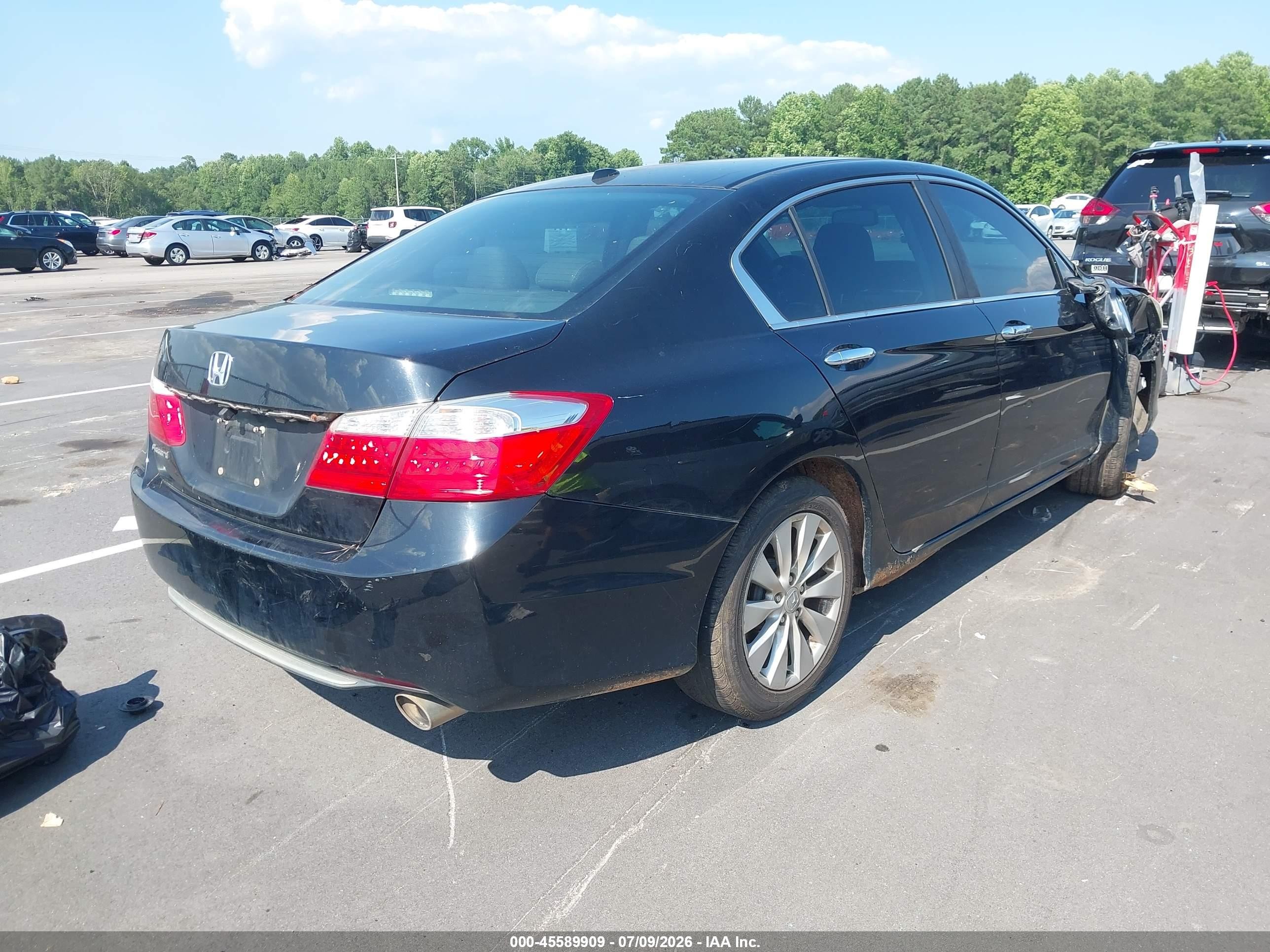 2014 Honda Accord Ex-l Black vin: 1HGCR2F8XEA147604