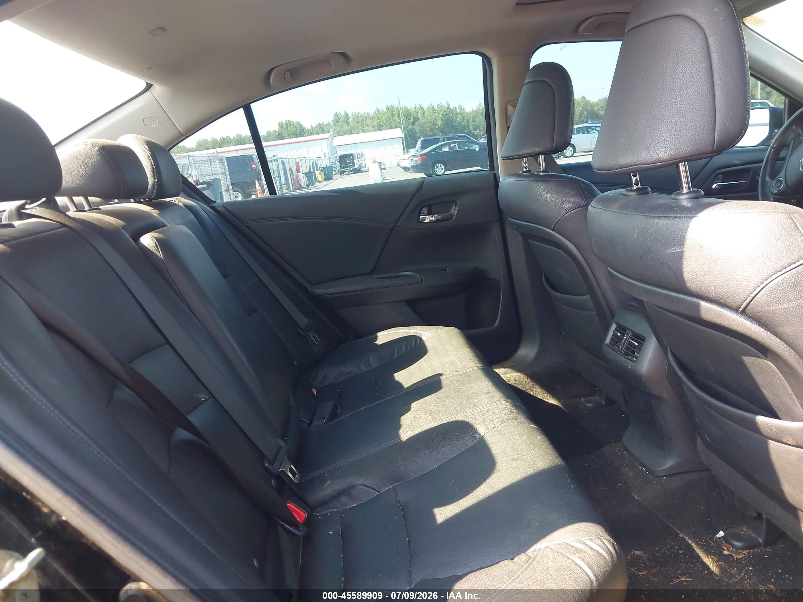 2014 Honda Accord Ex-l Black vin: 1HGCR2F8XEA147604