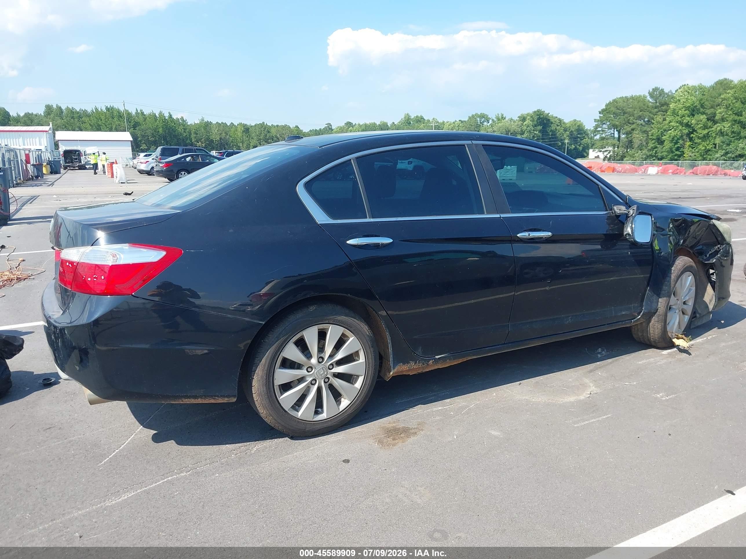 2014 Honda Accord Ex-l Black vin: 1HGCR2F8XEA147604