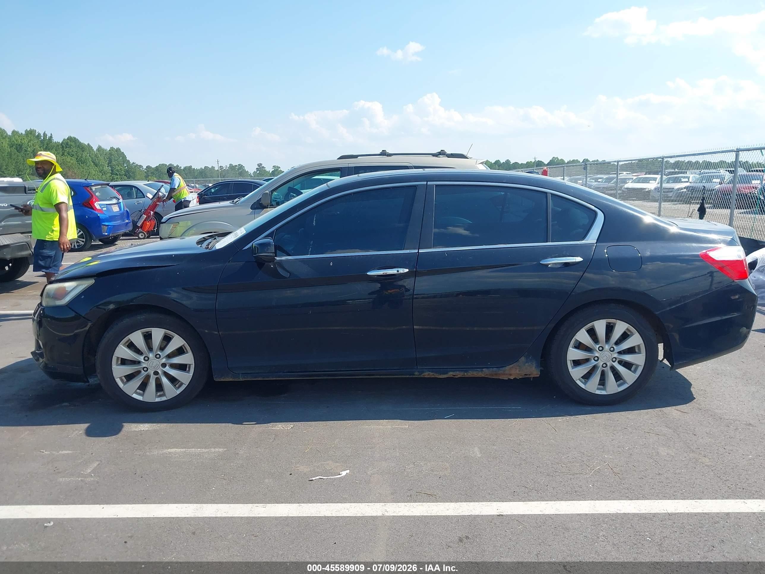2014 Honda Accord Ex-l Black vin: 1HGCR2F8XEA147604