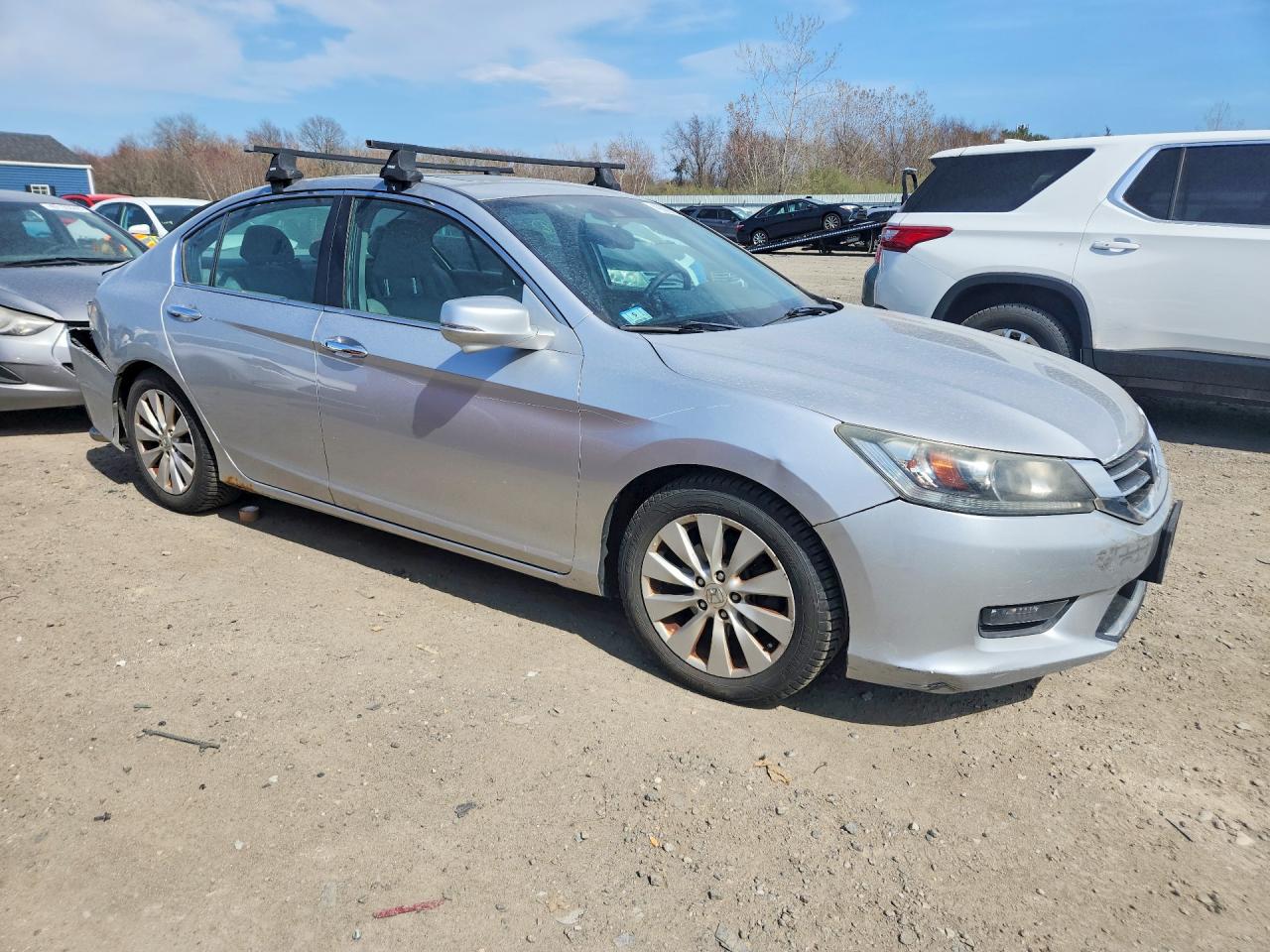 2014 Honda Accord Exl Silver vin: 1HGCR2F8XEA147988