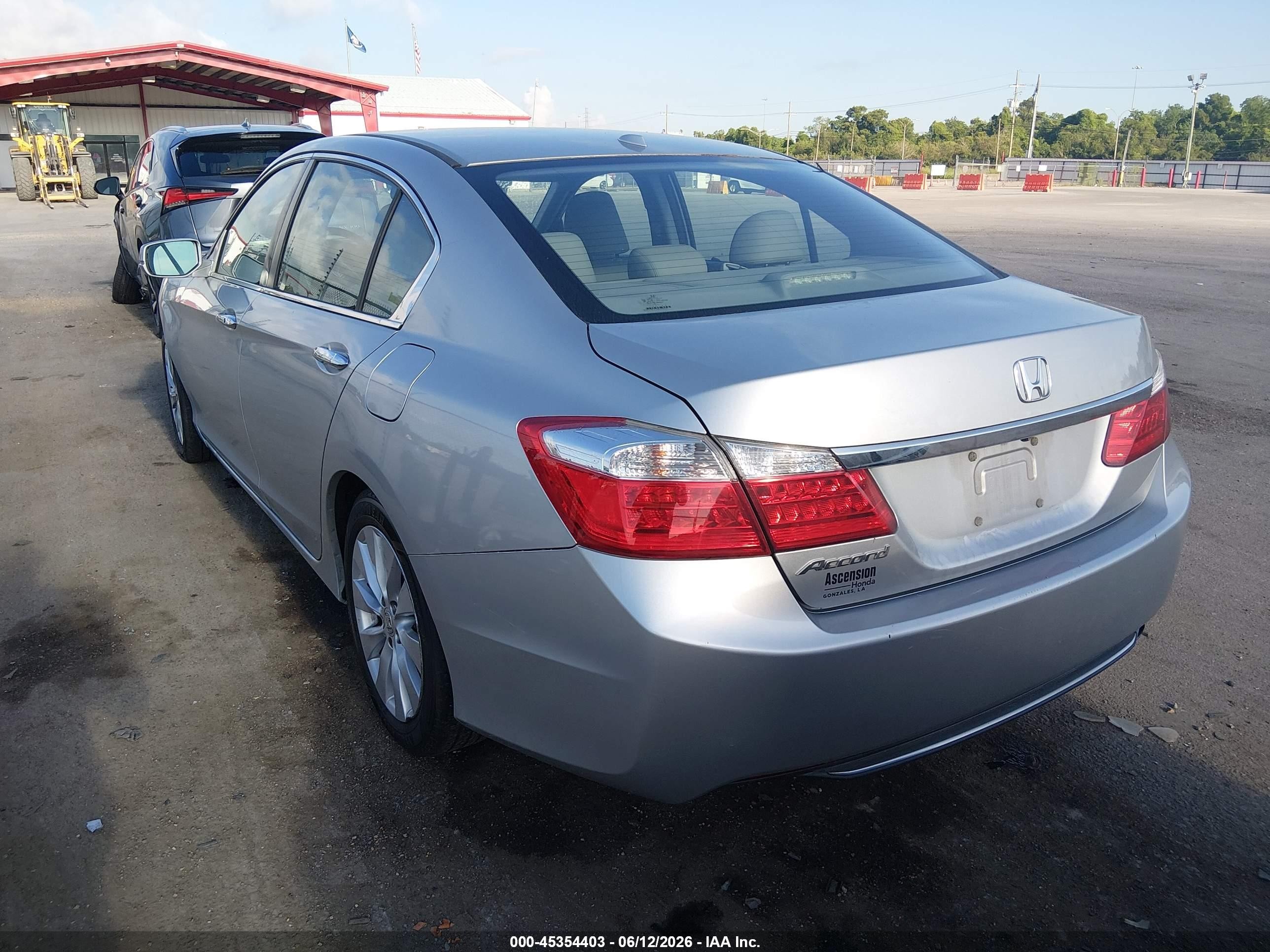 2014 Honda Accord Ex-l Silver vin: 1HGCR2F8XEA169103