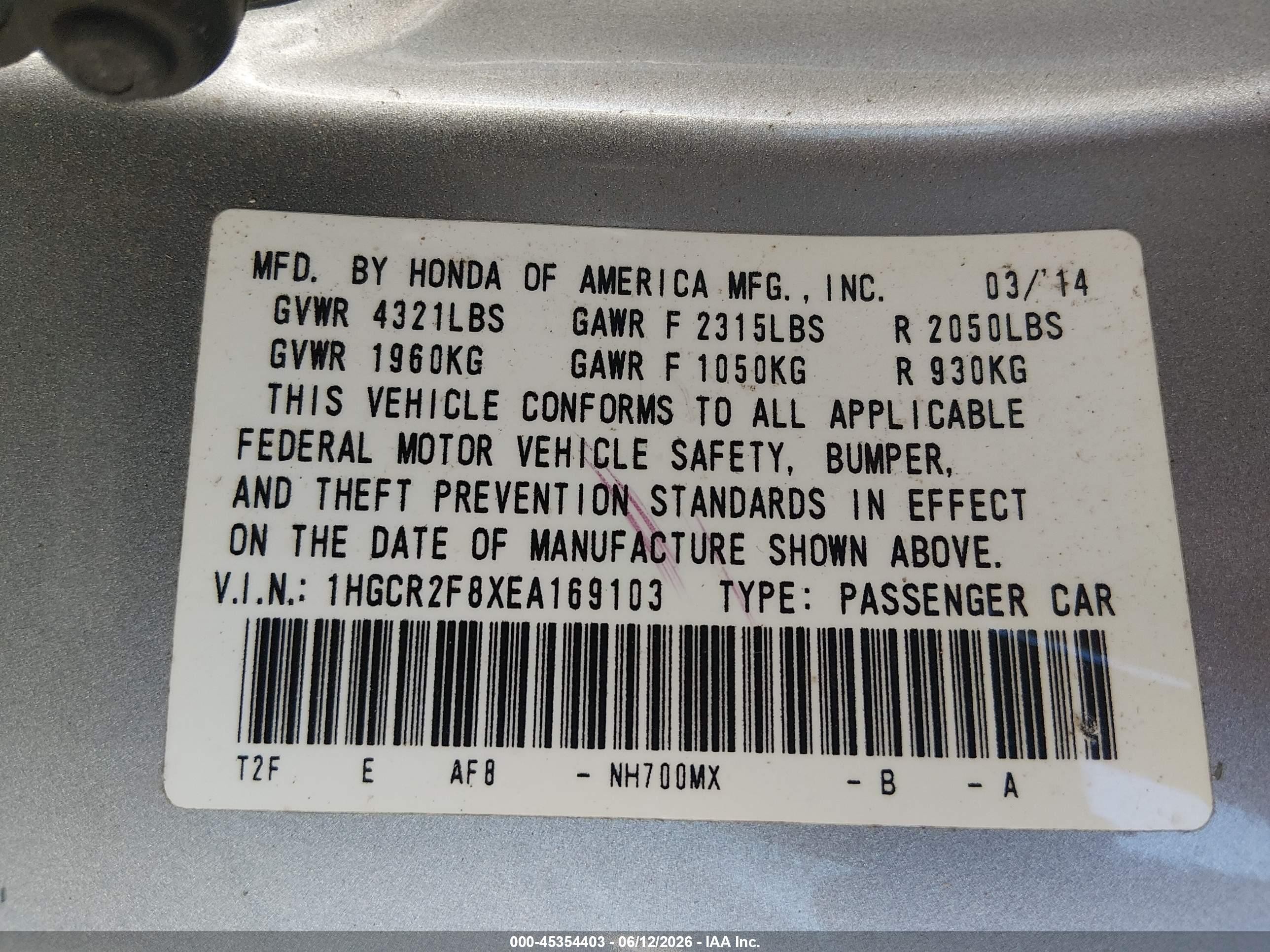 2014 Honda Accord Ex-l Silver vin: 1HGCR2F8XEA169103