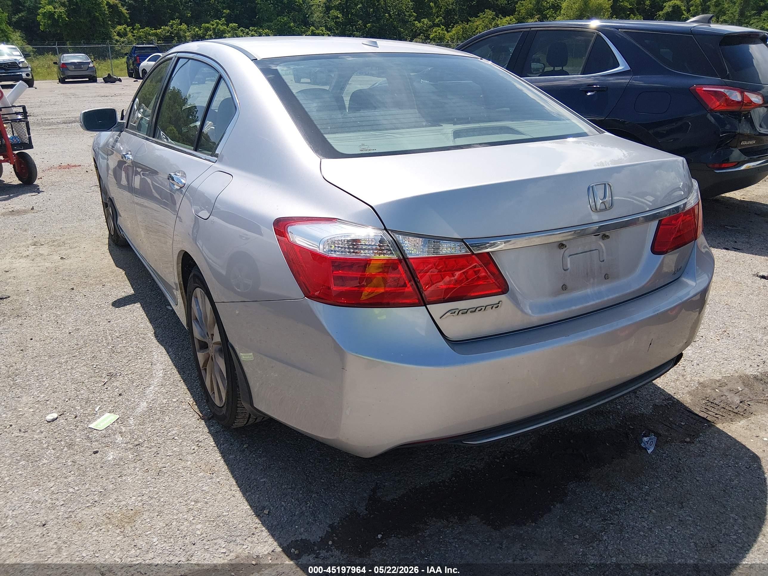 2014 Honda Accord Ex-l Silver vin: 1HGCR2F8XEA181896