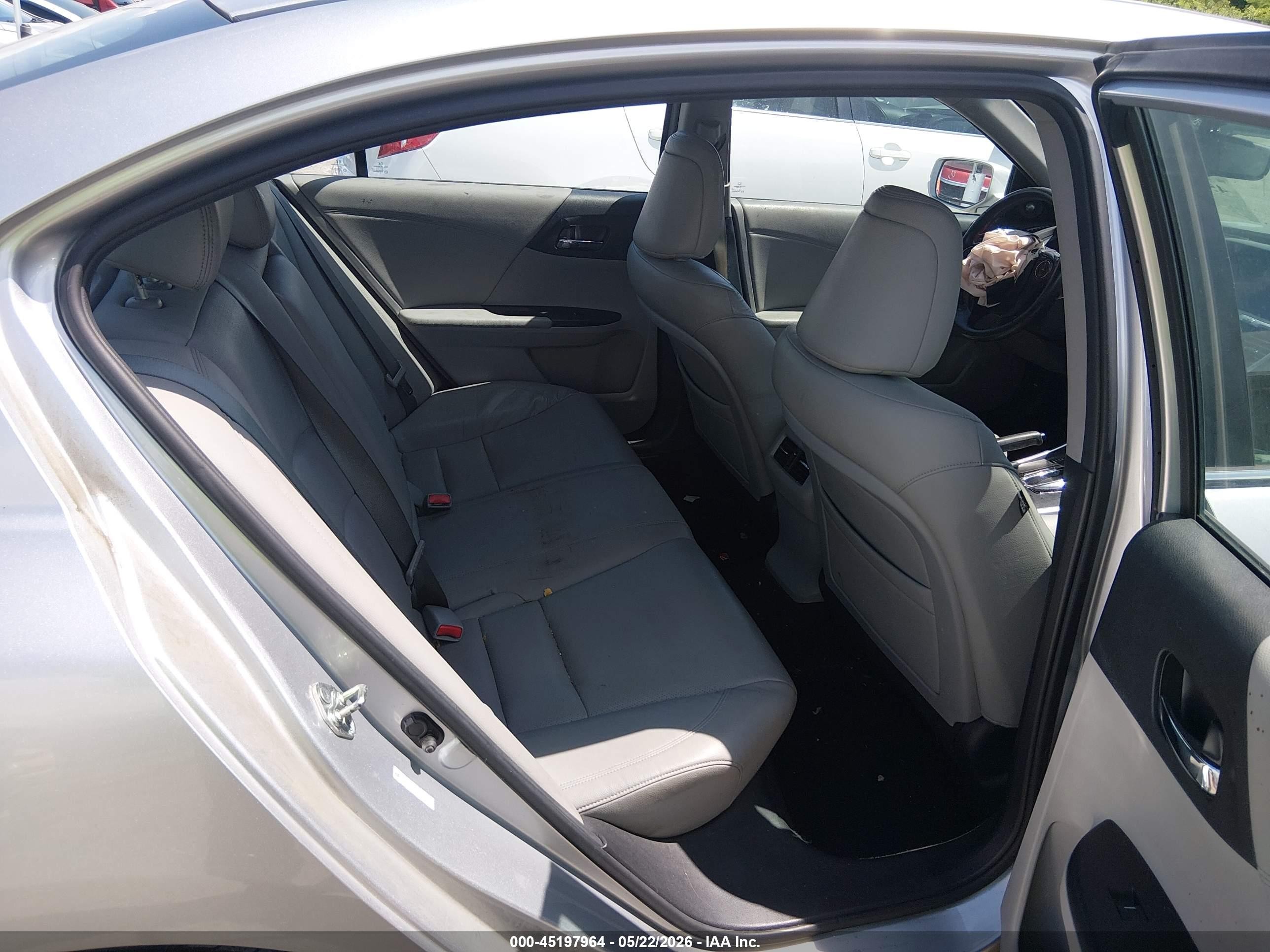 2014 Honda Accord Ex-l Silver vin: 1HGCR2F8XEA181896