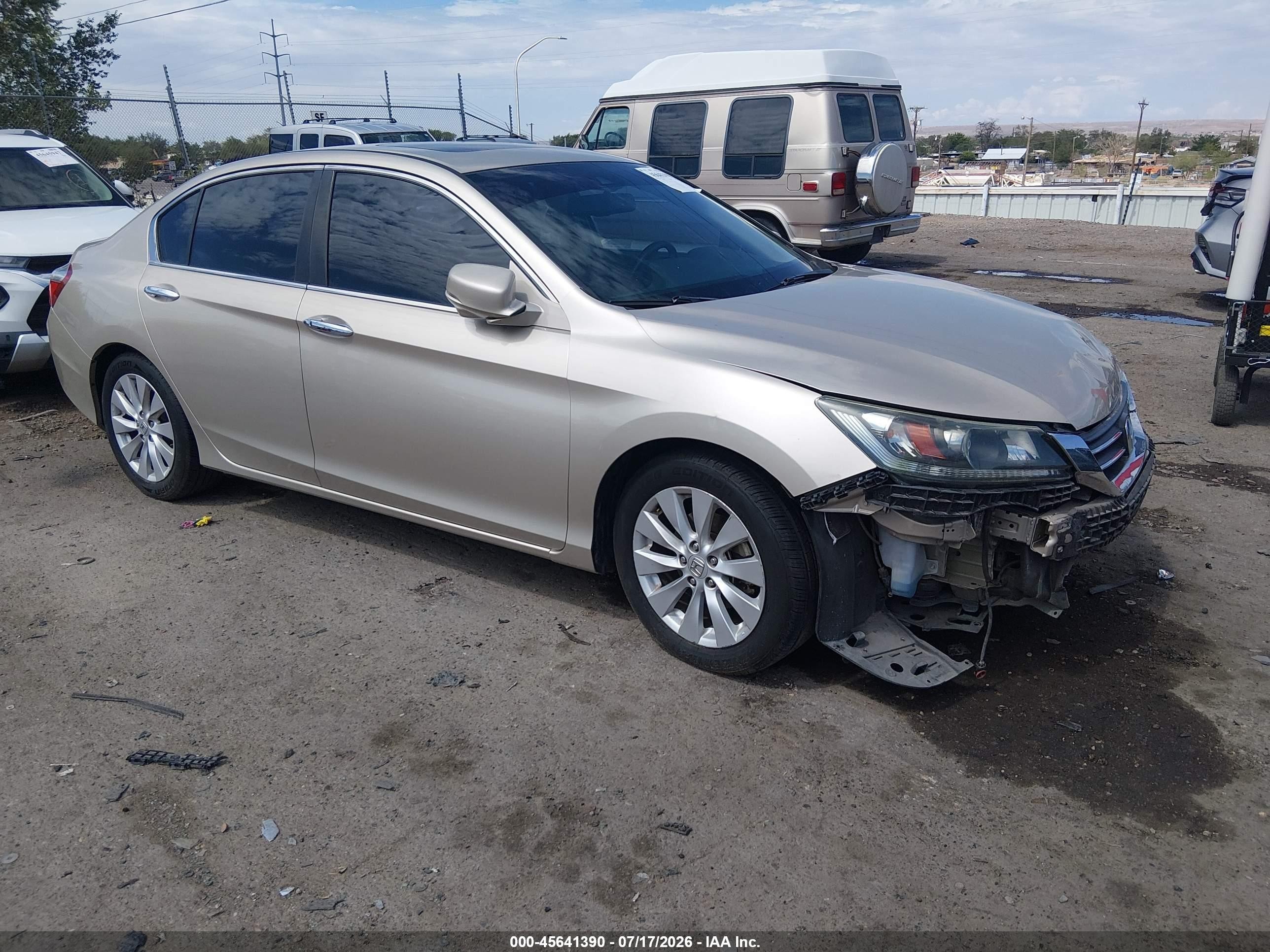 2014 Honda Accord Ex-l Золотой vin: 1HGCR2F8XEA237626
