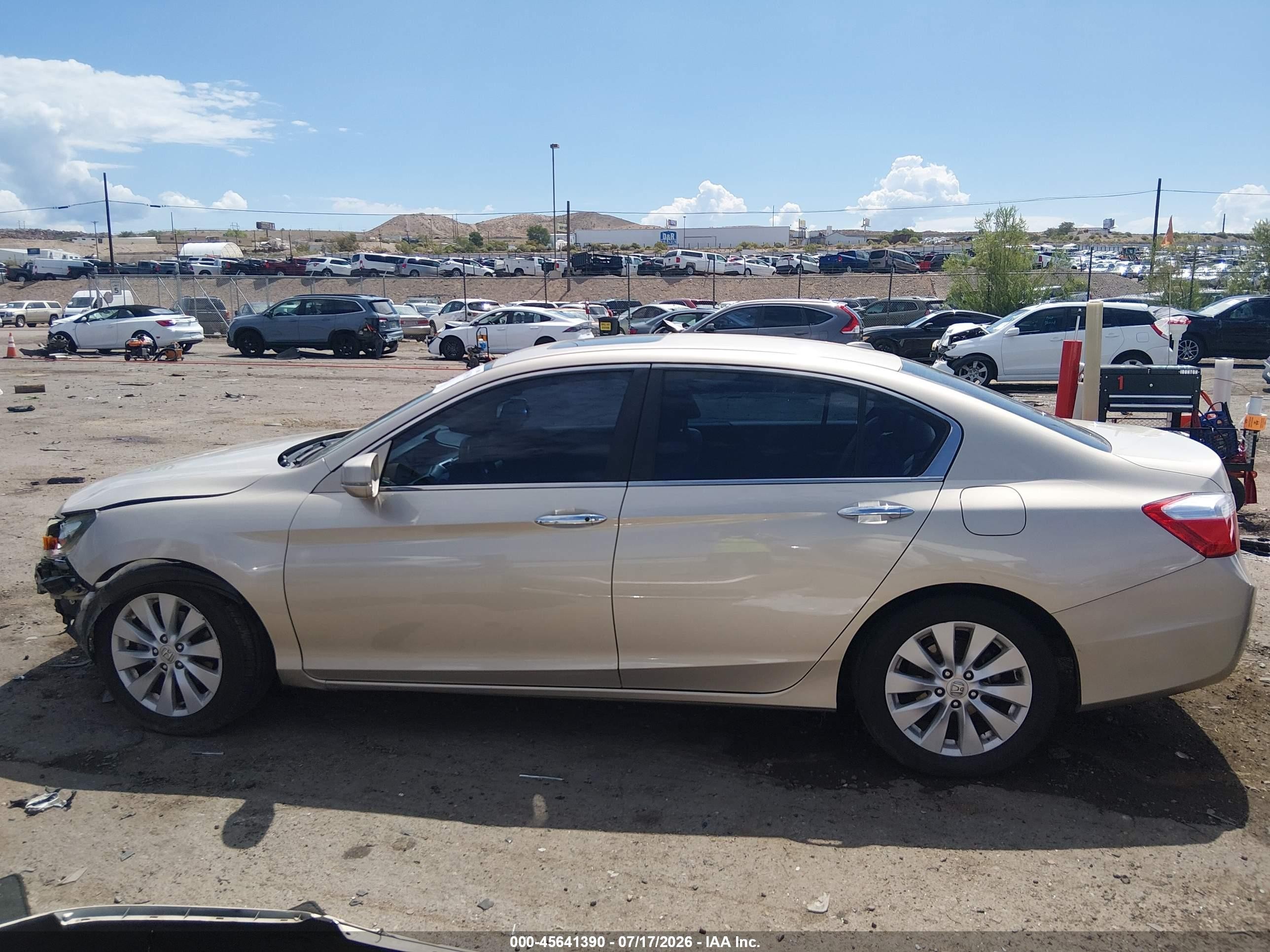 2014 Honda Accord Ex-l Золотой vin: 1HGCR2F8XEA237626