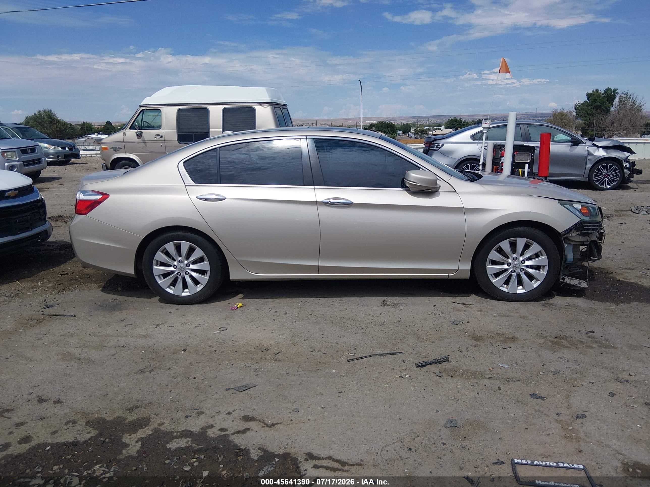 2014 Honda Accord Ex-l Золотой vin: 1HGCR2F8XEA237626
