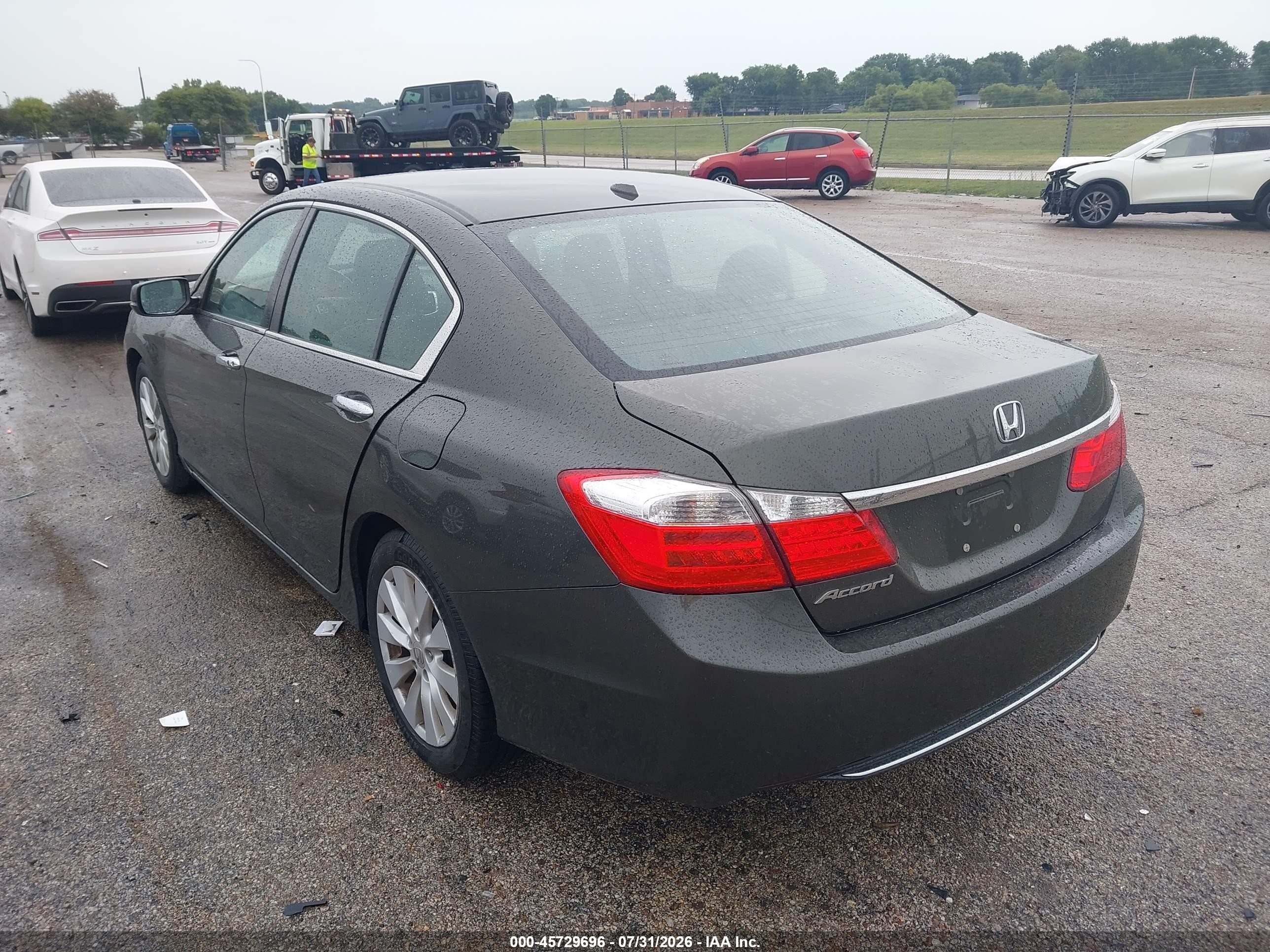 2015 Honda Accord Ex-l Gray vin: 1HGCR2F8XFA005500
