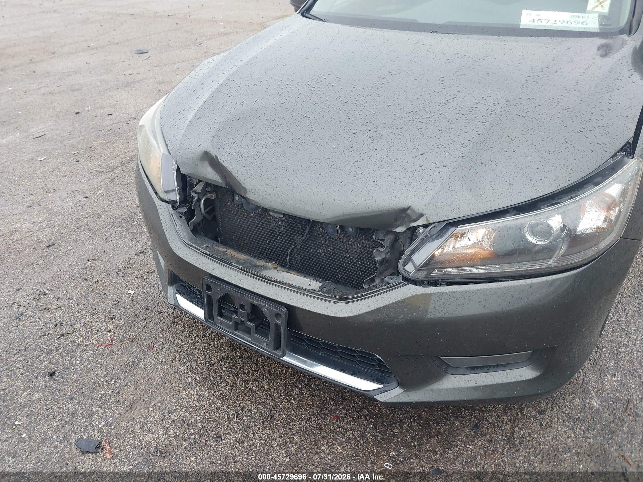 2015 Honda Accord Ex-l Gray vin: 1HGCR2F8XFA005500