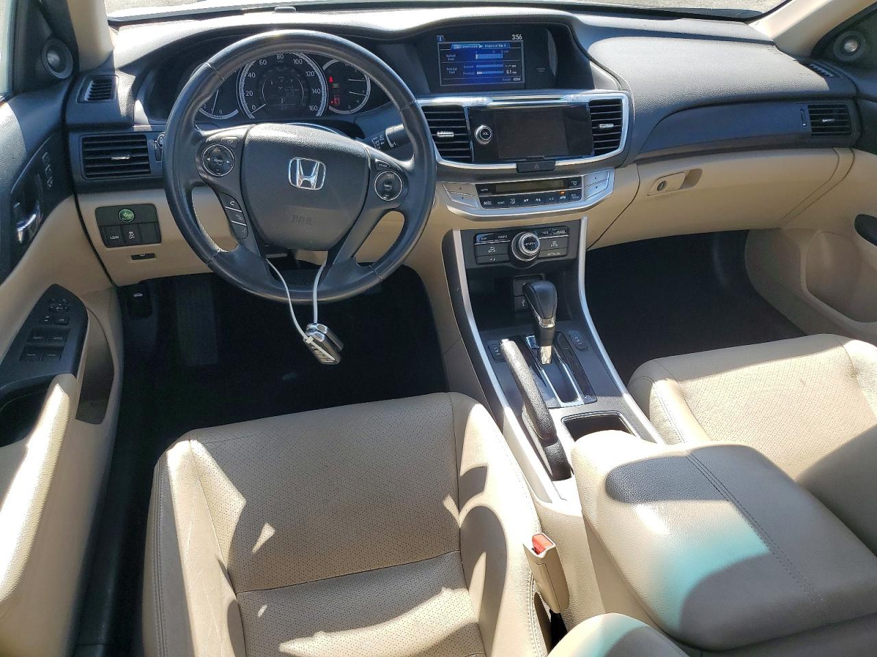 2015 Honda Accord Exl White vin: 1HGCR2F8XFA005707