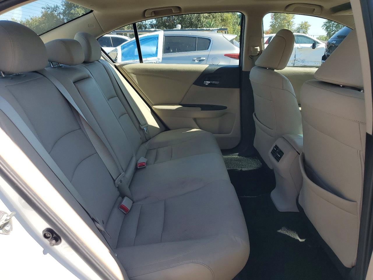2015 Honda Accord Exl White vin: 1HGCR2F8XFA005707