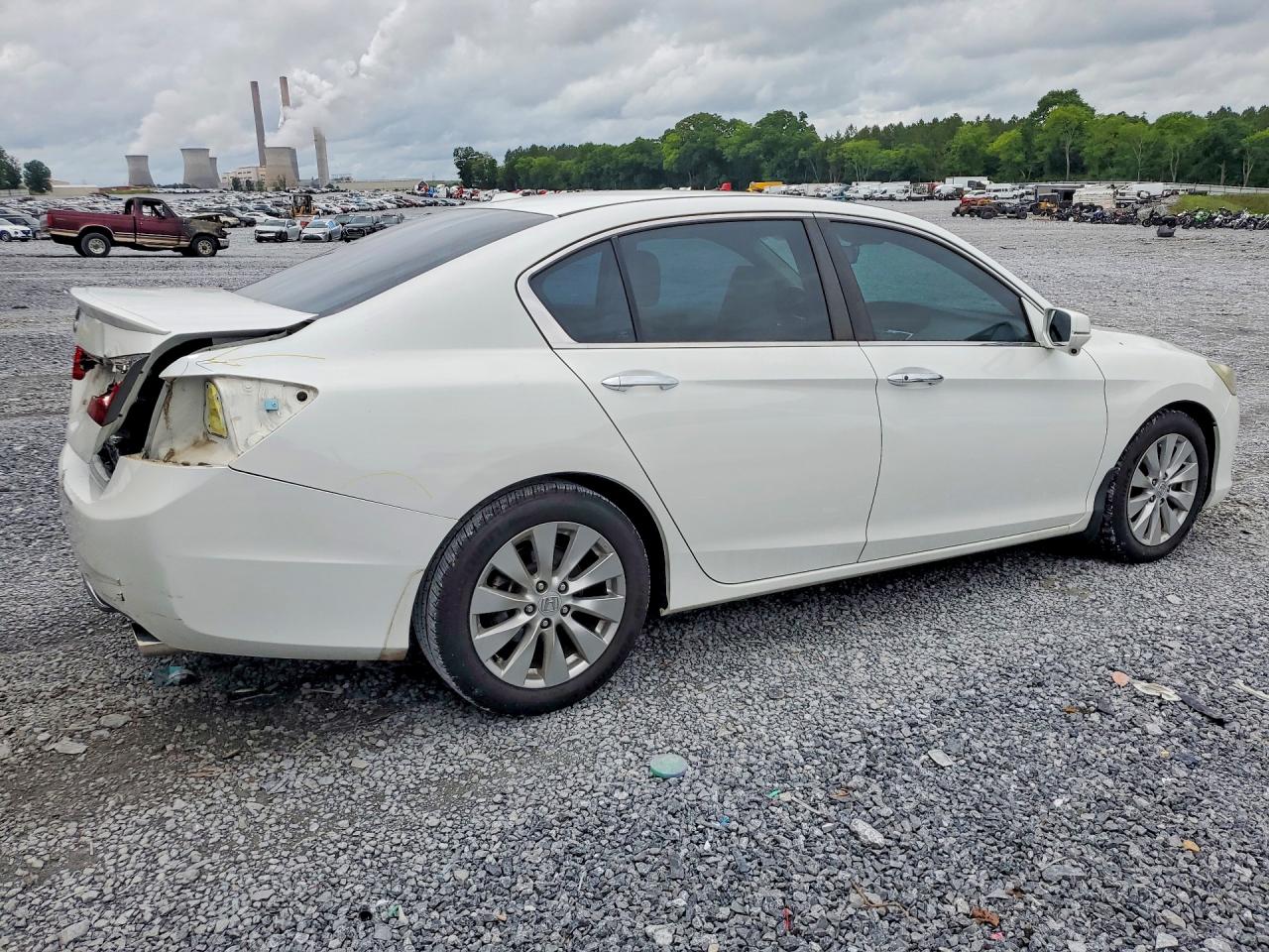 2015 Honda Accord Exl White vin: 1HGCR2F8XFA007912