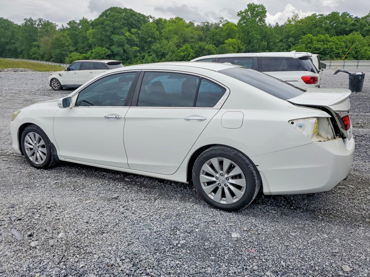 2015 Honda Accord Exl White vin: 1HGCR2F8XFA007912