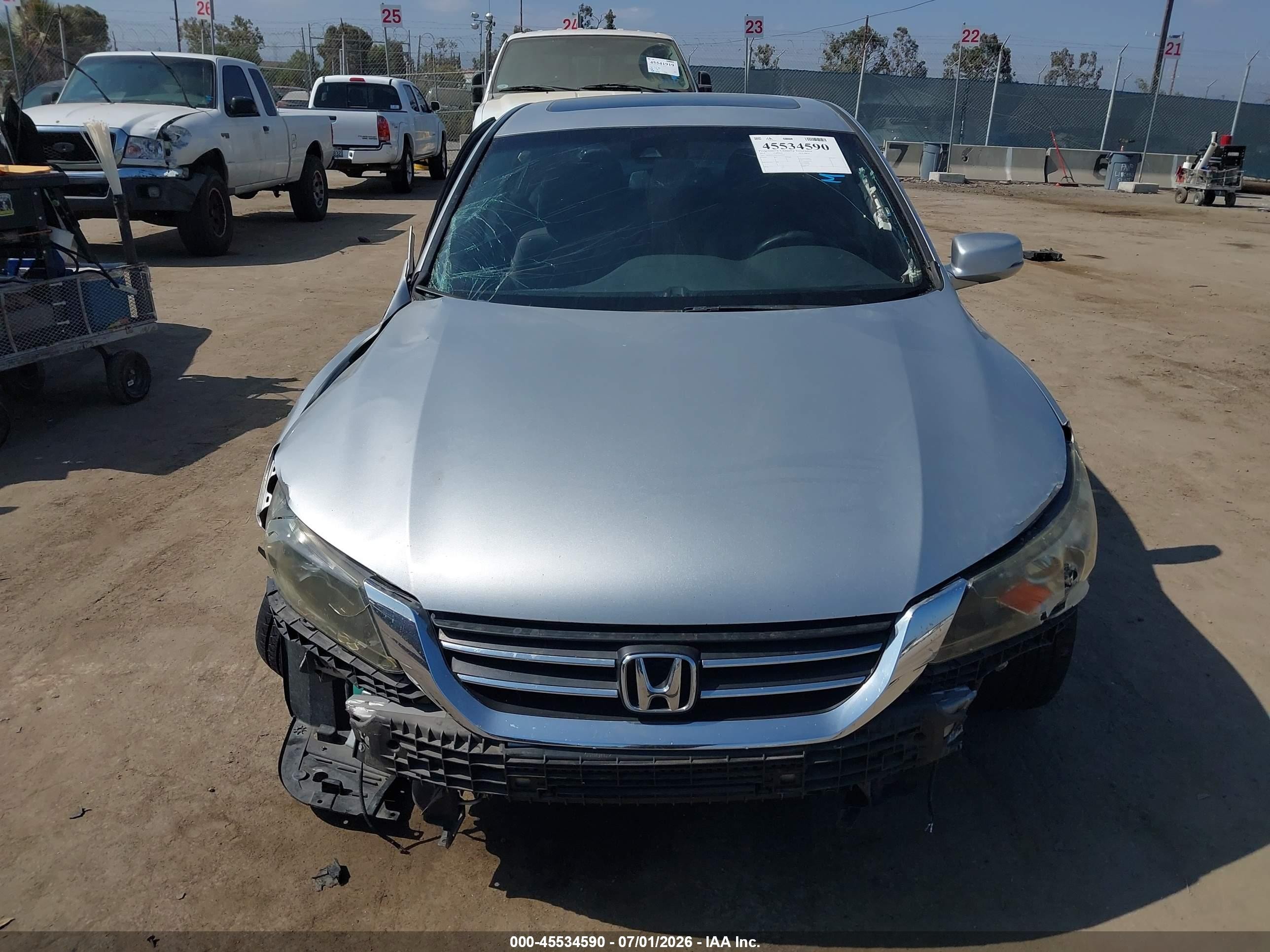 2015 Honda Accord Ex-l Silver vin: 1HGCR2F8XFA030719