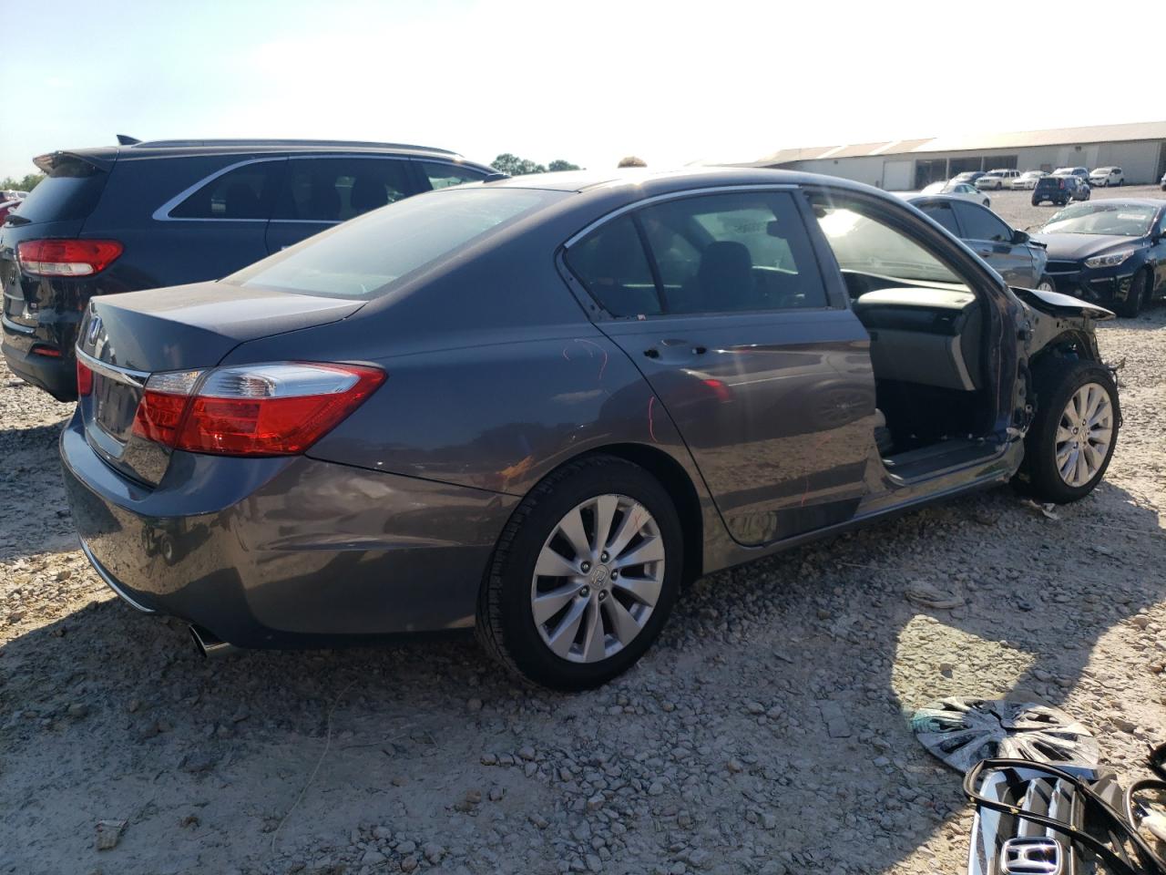 2015 Honda Accord Exl Gray vin: 1HGCR2F8XFA043082