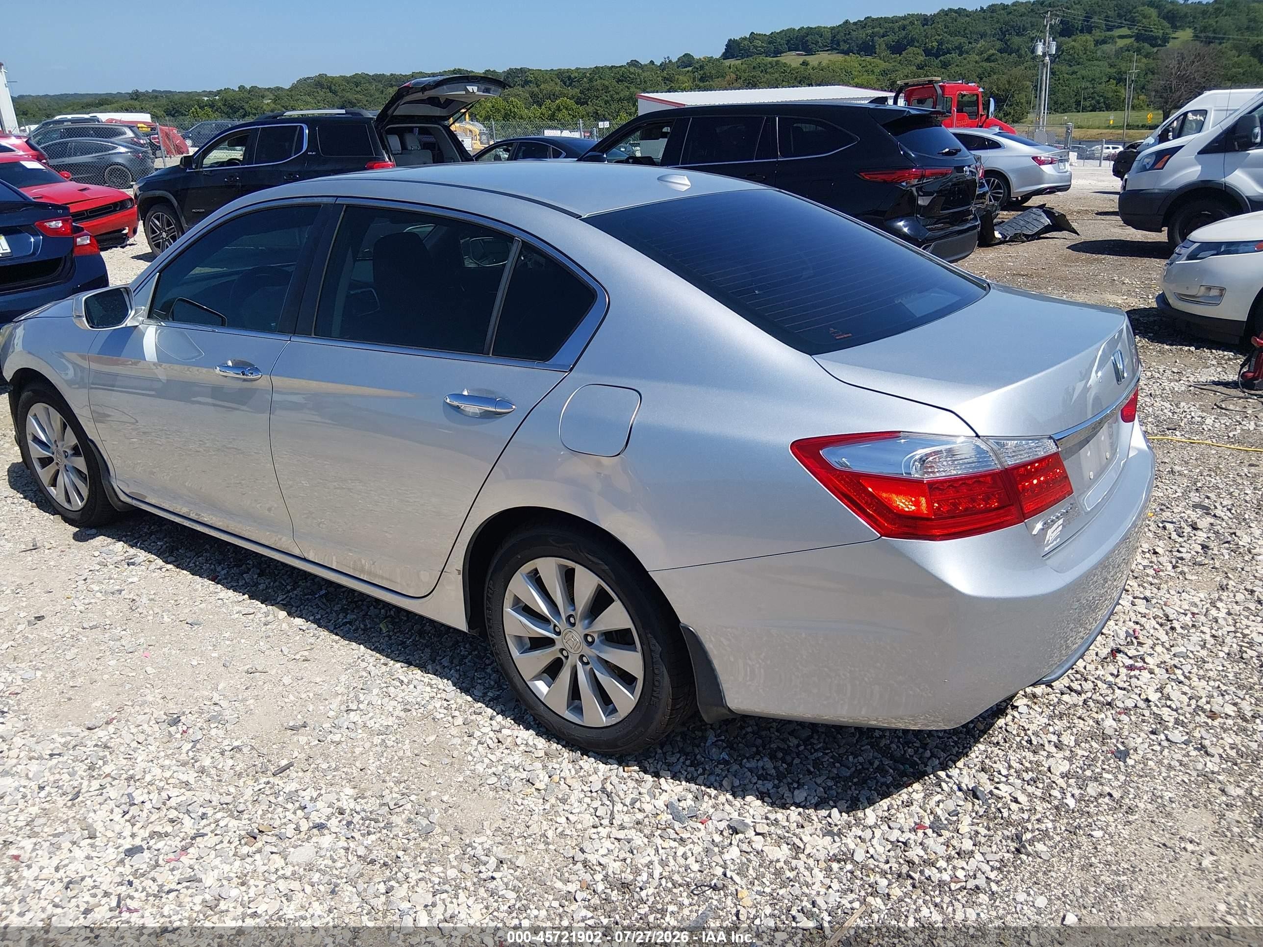 2015 Honda Accord Ex-l Silver vin: 1HGCR2F8XFA051814