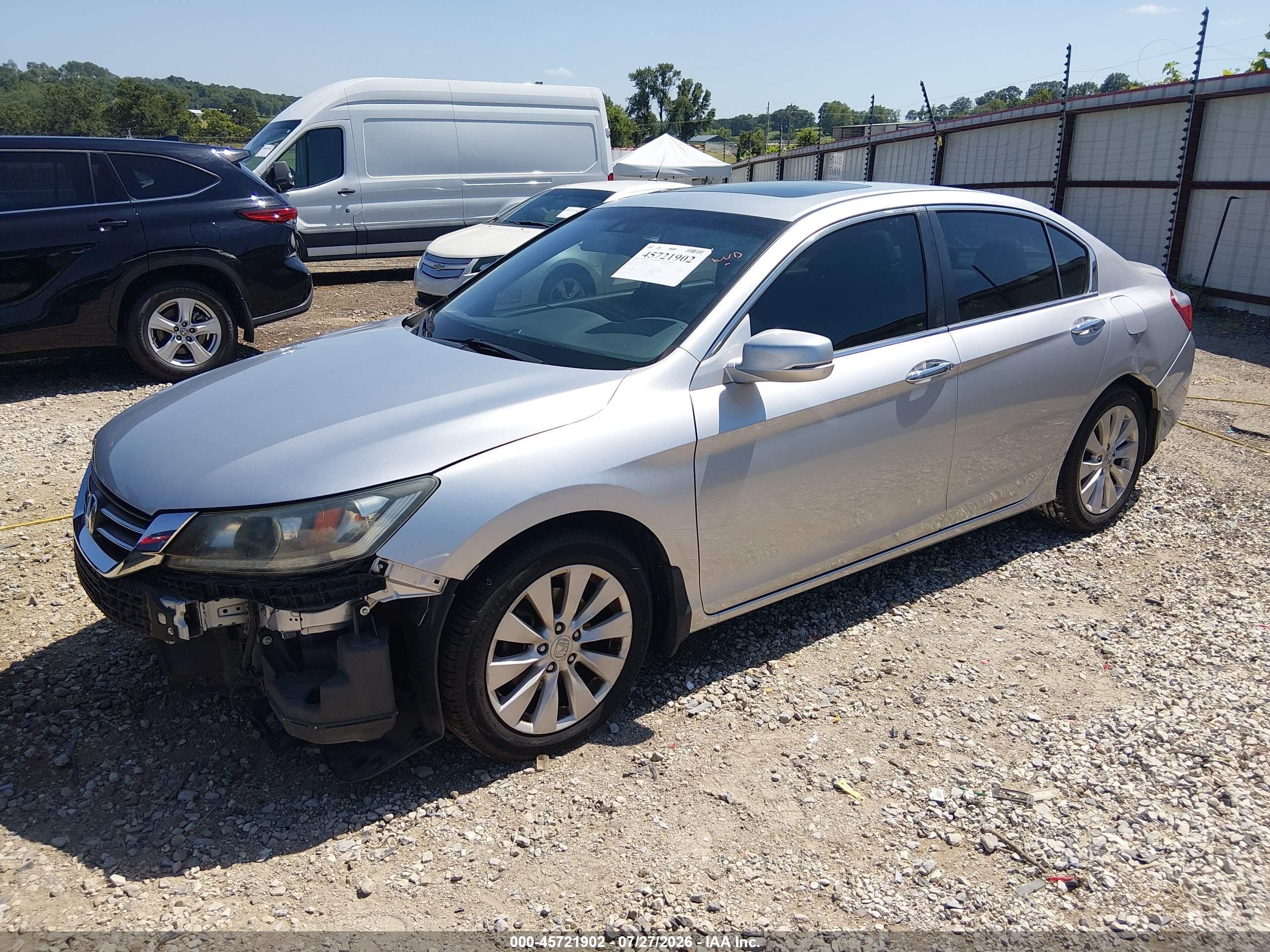 2015 Honda Accord Ex-l Silver vin: 1HGCR2F8XFA051814