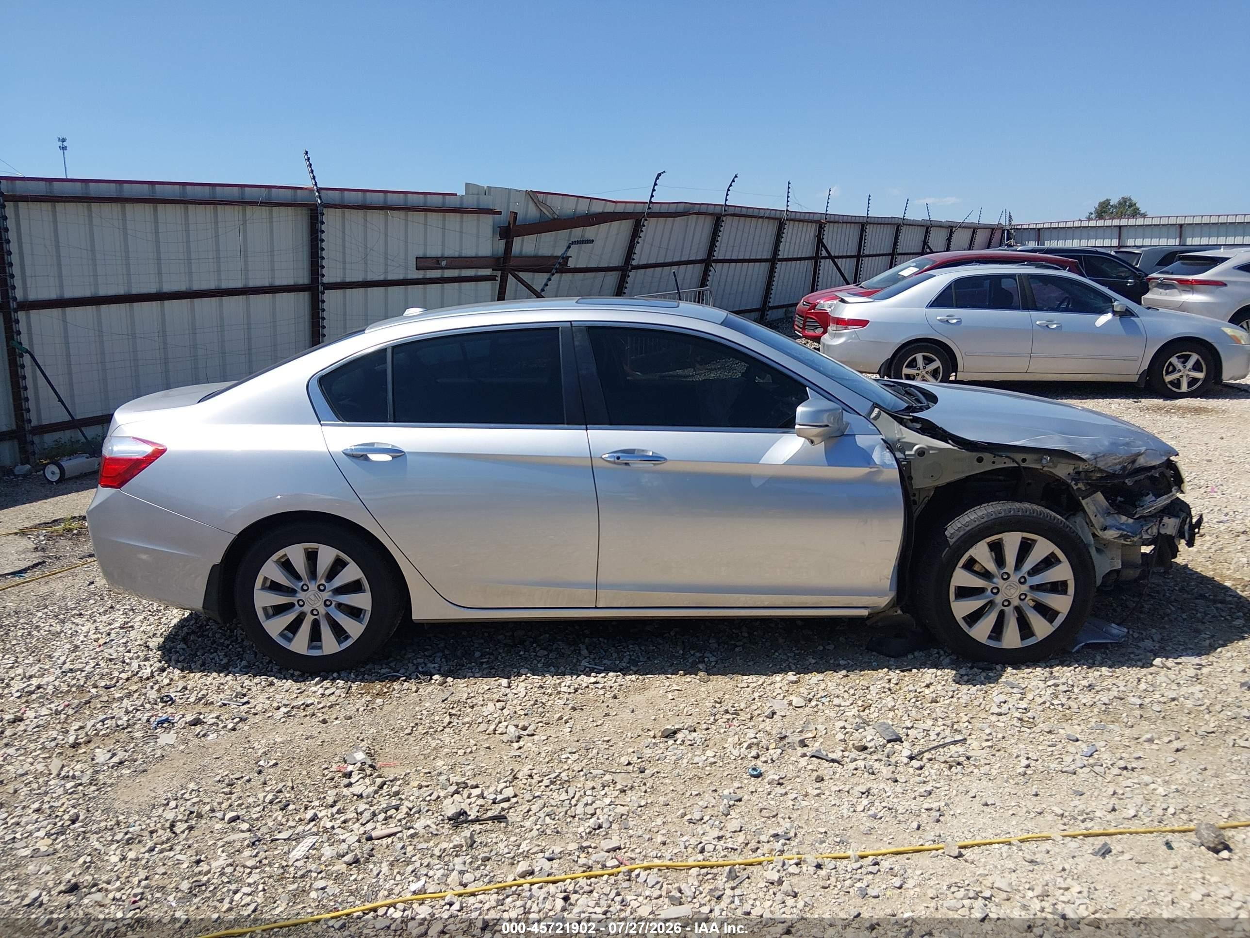 2015 Honda Accord Ex-l Silver vin: 1HGCR2F8XFA051814