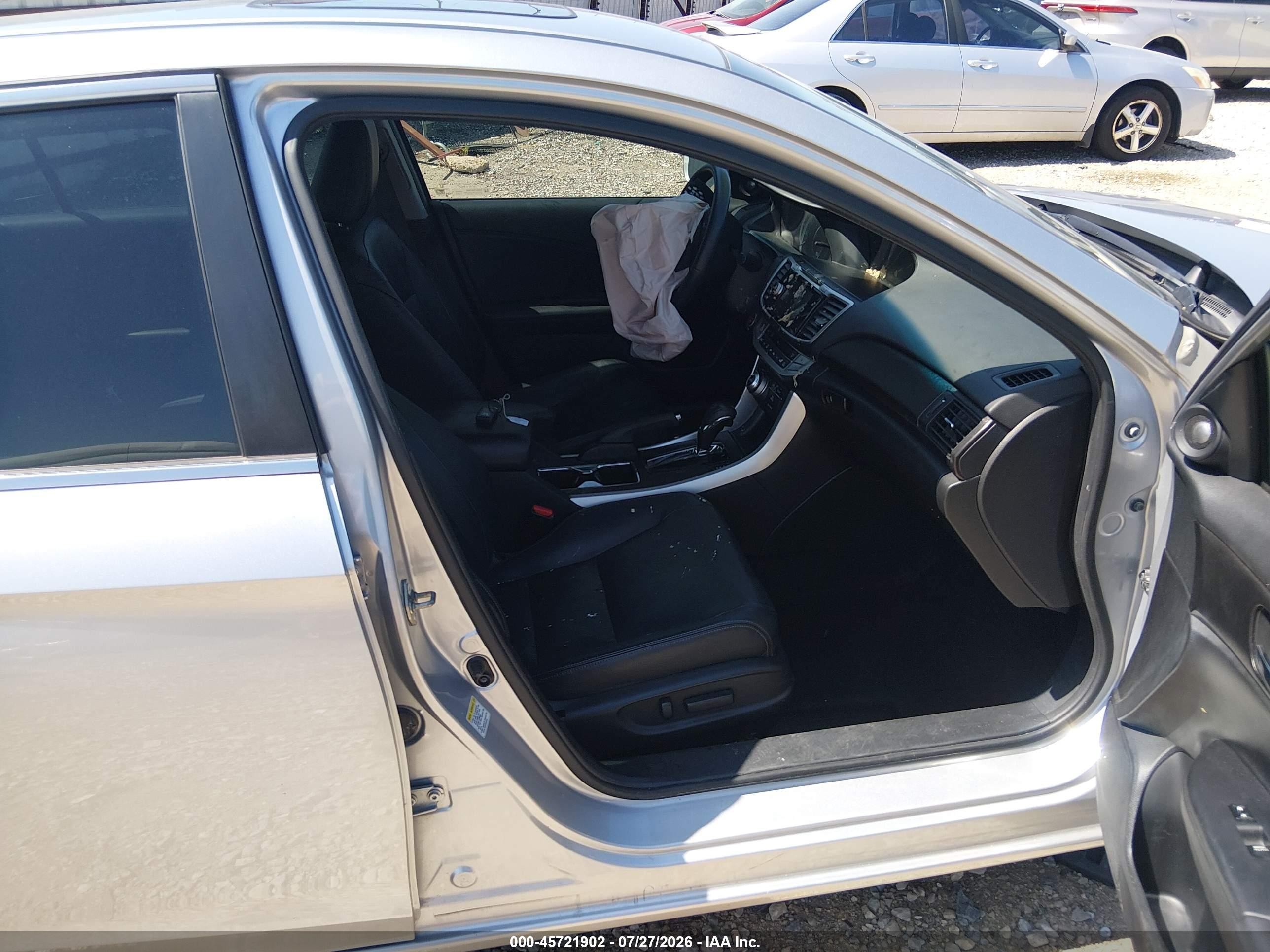 2015 Honda Accord Ex-l Silver vin: 1HGCR2F8XFA051814