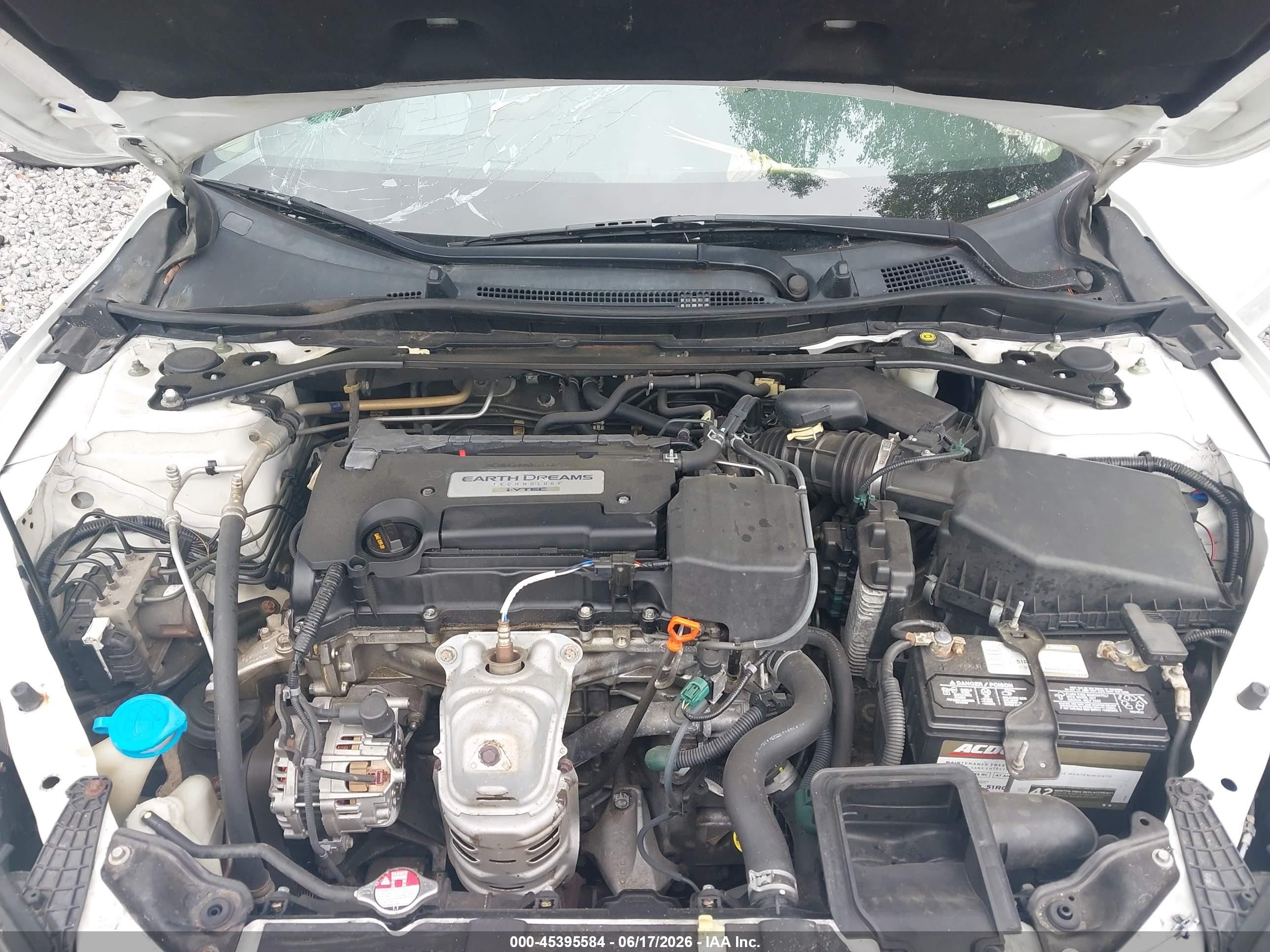 2015 Honda Accord Ex-l Белый vin: 1HGCR2F8XFA062795