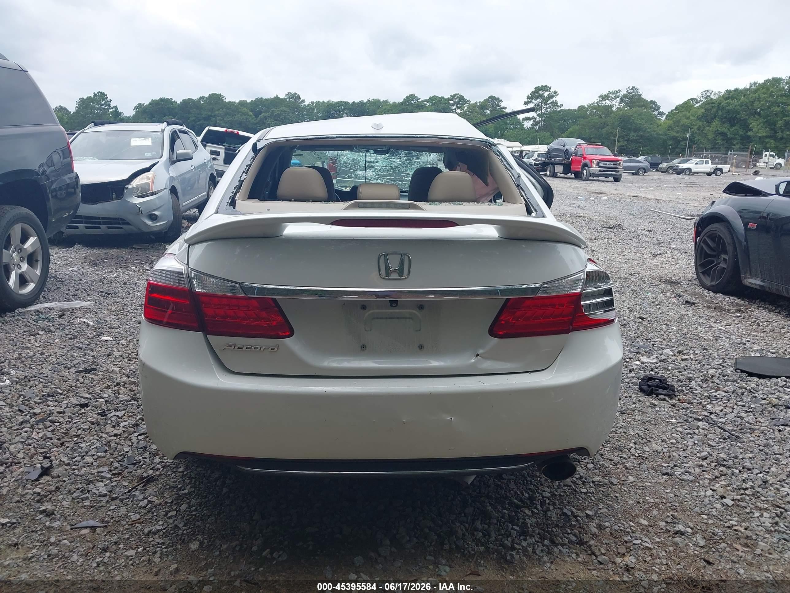 2015 Honda Accord Ex-l Белый vin: 1HGCR2F8XFA062795