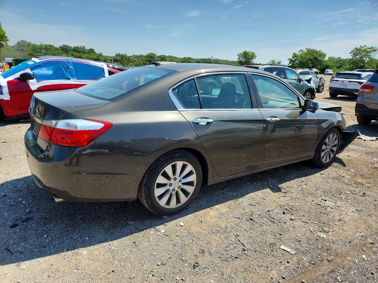 2015 Honda Accord Exl Gray vin: 1HGCR2F8XFA063865
