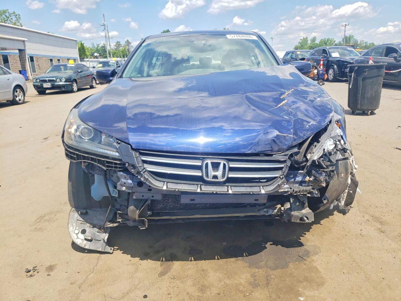 2015 Honda Accord Exl Blue vin: 1HGCR2F8XFA082397