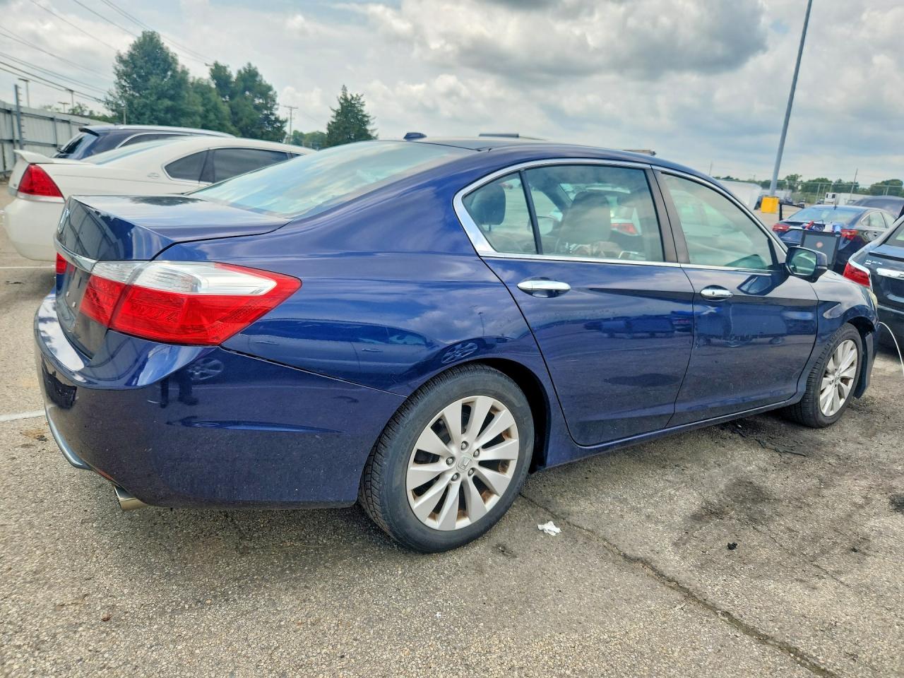 2015 Honda Accord Exl Blue vin: 1HGCR2F8XFA097840