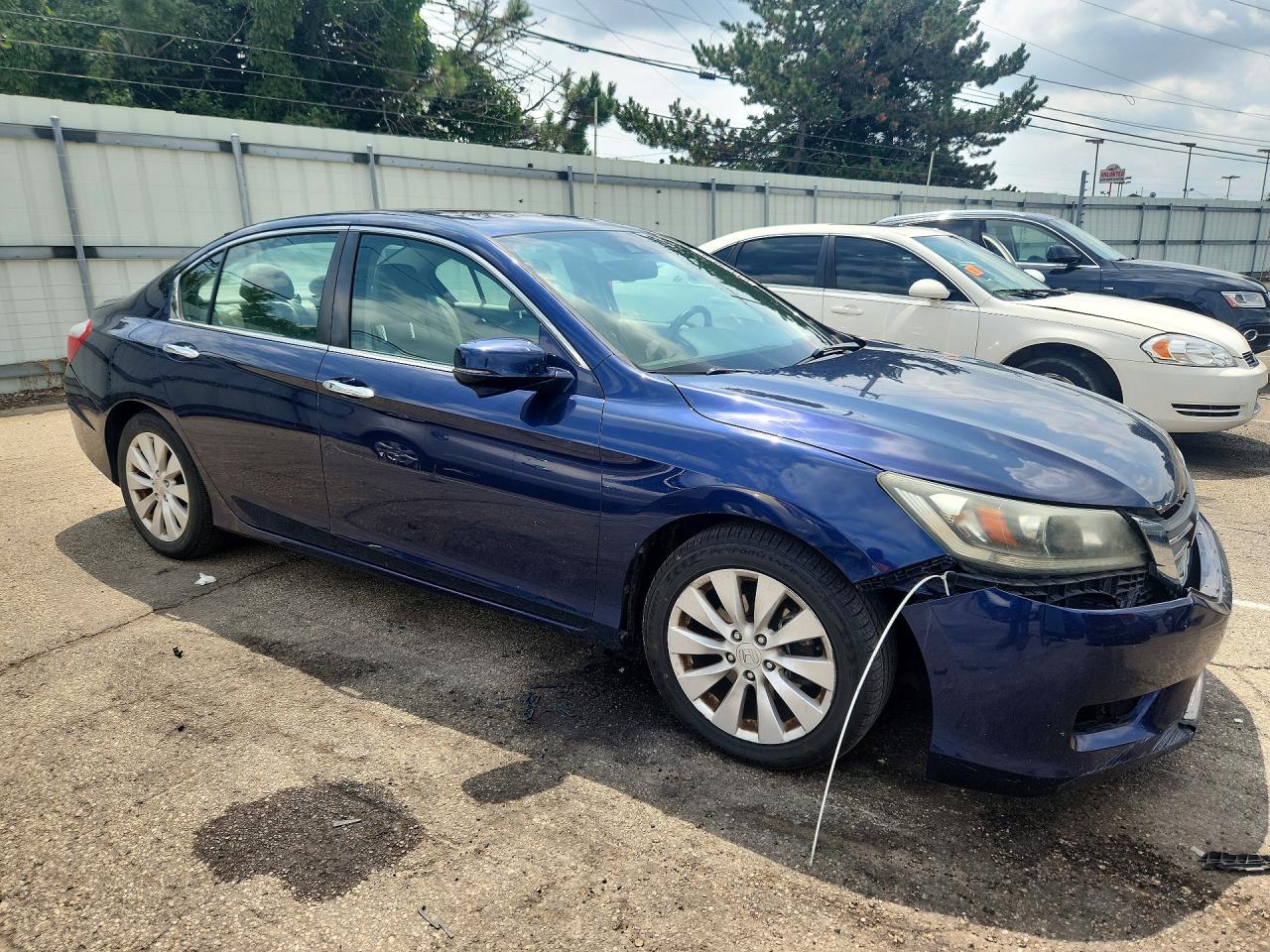 2015 Honda Accord Exl Blue vin: 1HGCR2F8XFA097840