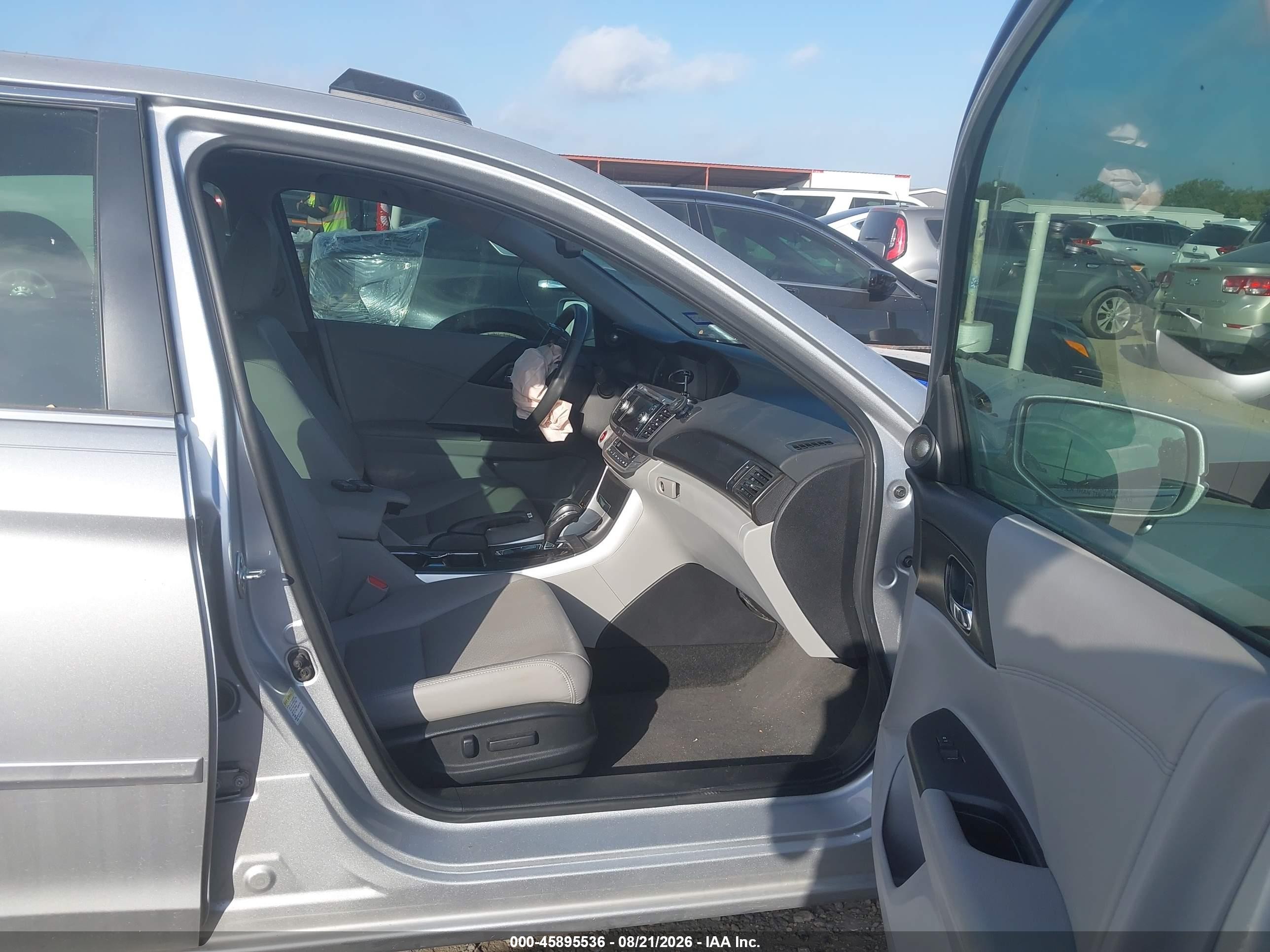 2015 Honda Accord Ex-l Silver vin: 1HGCR2F8XFA101420