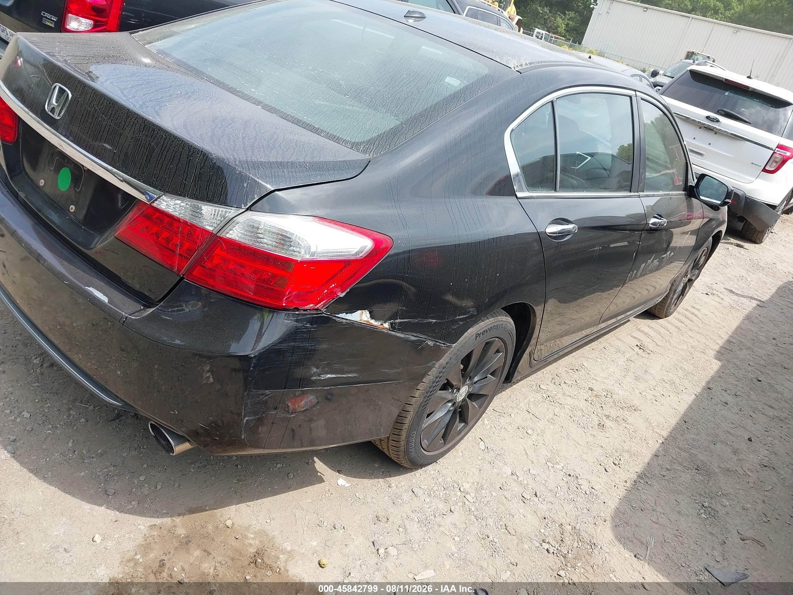2015 Honda Accord Ex-l Black vin: 1HGCR2F8XFA131520