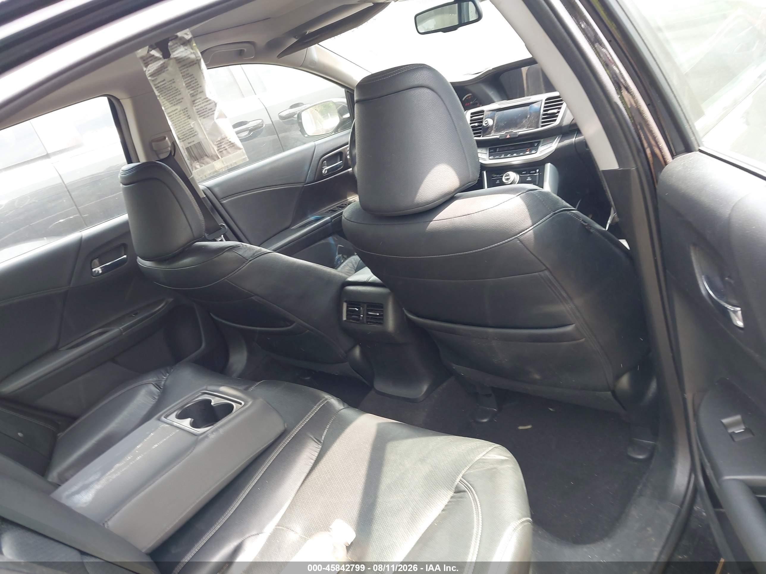 2015 Honda Accord Ex-l Black vin: 1HGCR2F8XFA131520