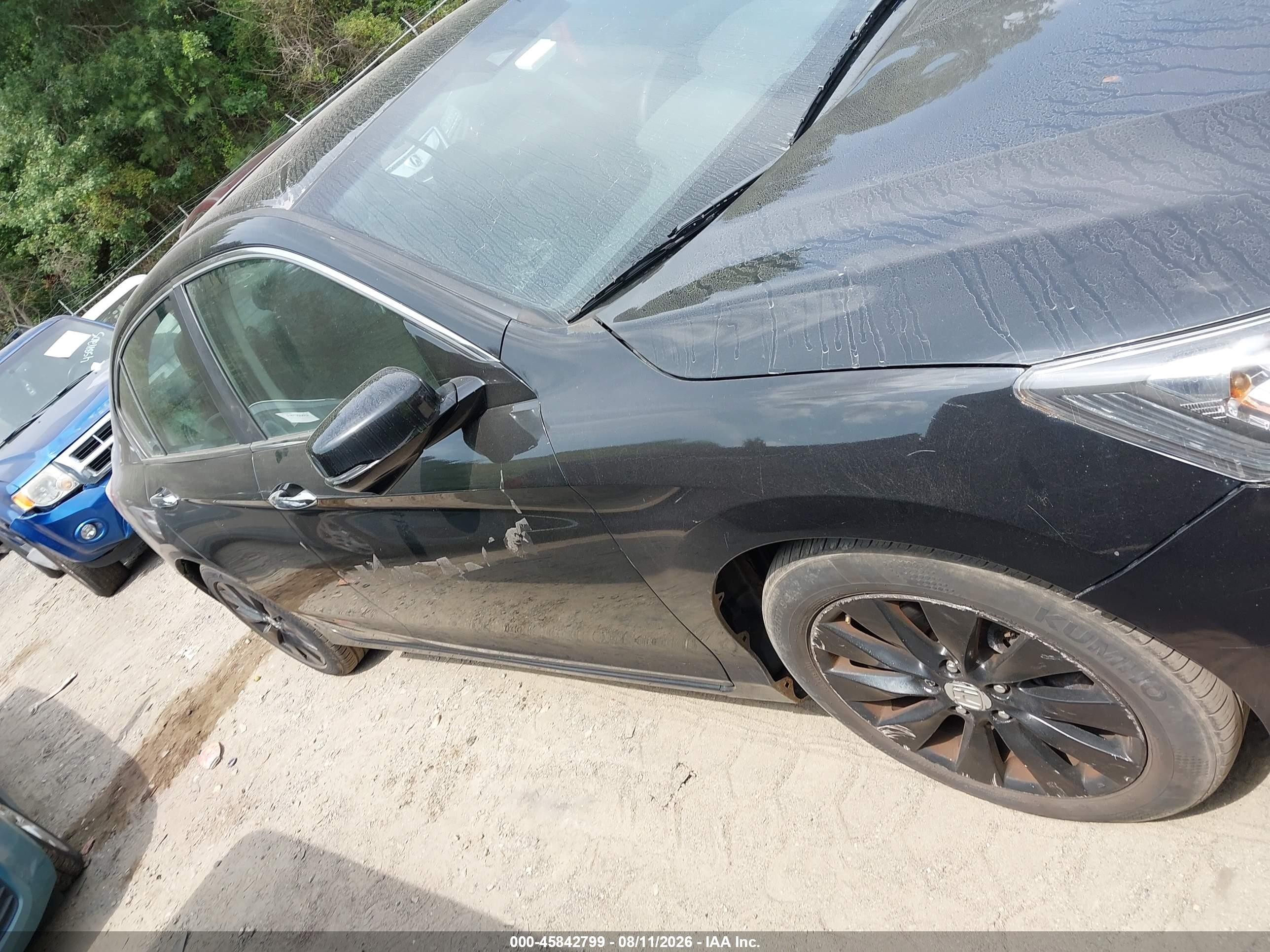 2015 Honda Accord Ex-l Black vin: 1HGCR2F8XFA131520