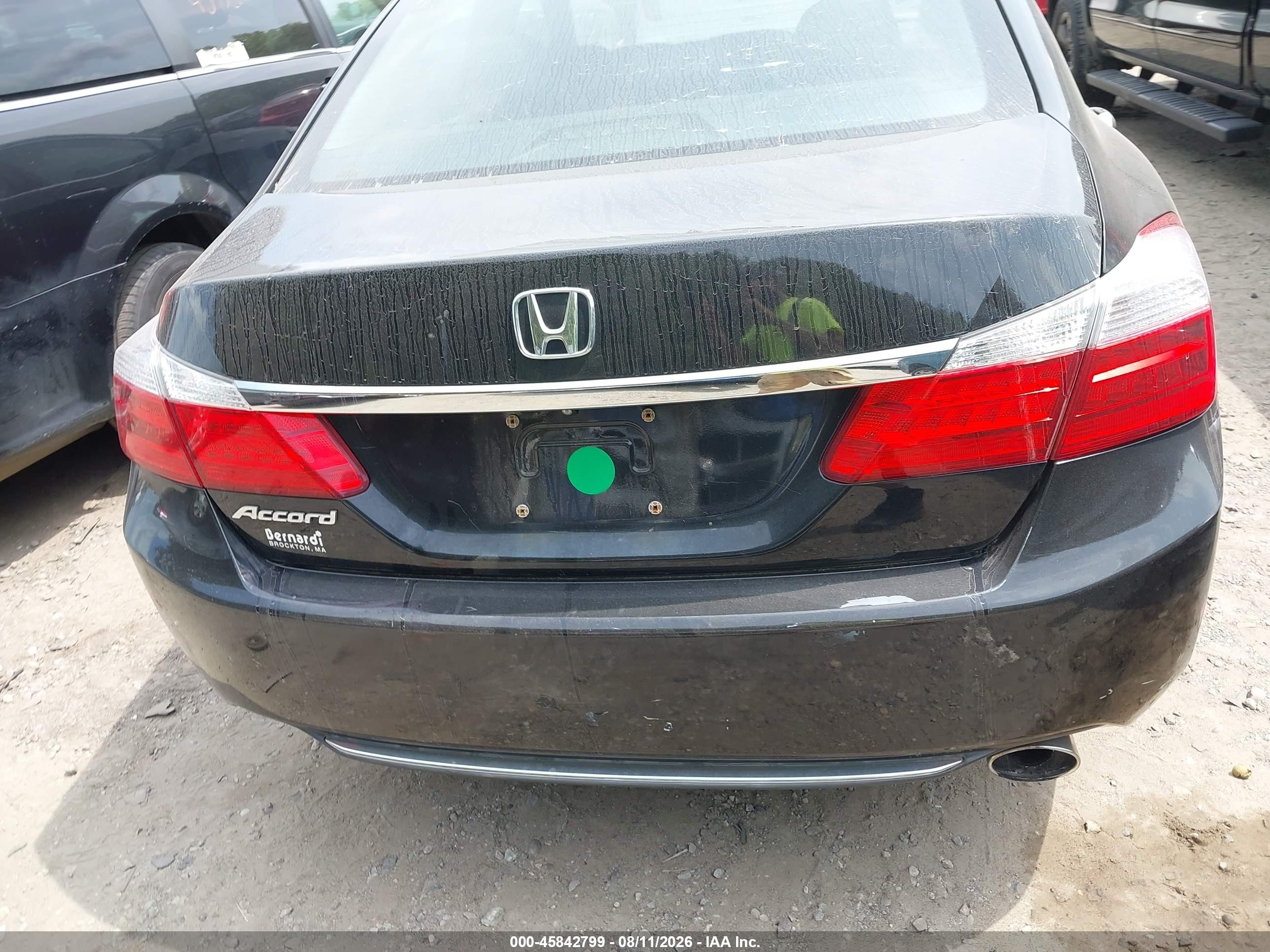 2015 Honda Accord Ex-l Black vin: 1HGCR2F8XFA131520