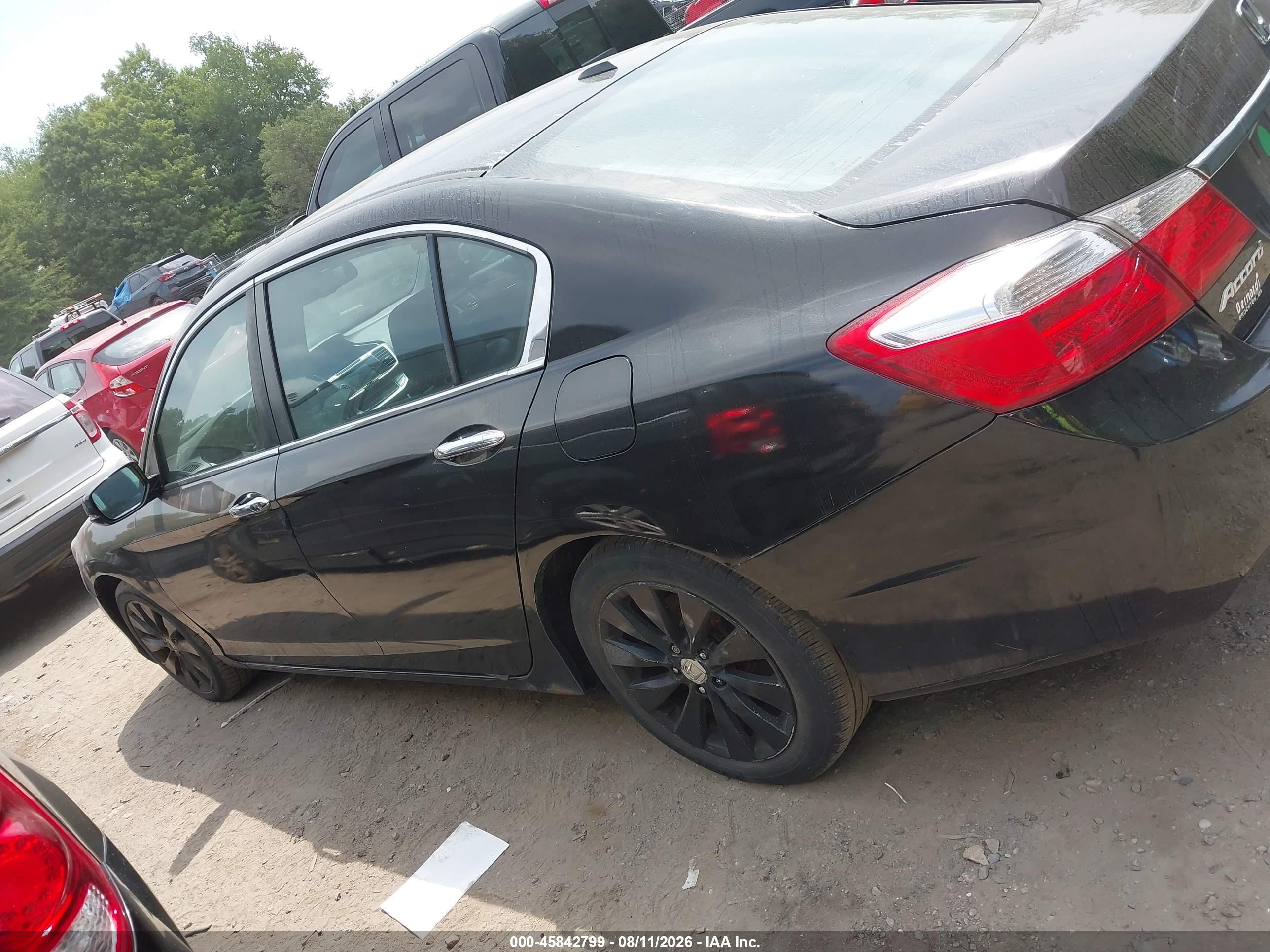 2015 Honda Accord Ex-l Black vin: 1HGCR2F8XFA131520