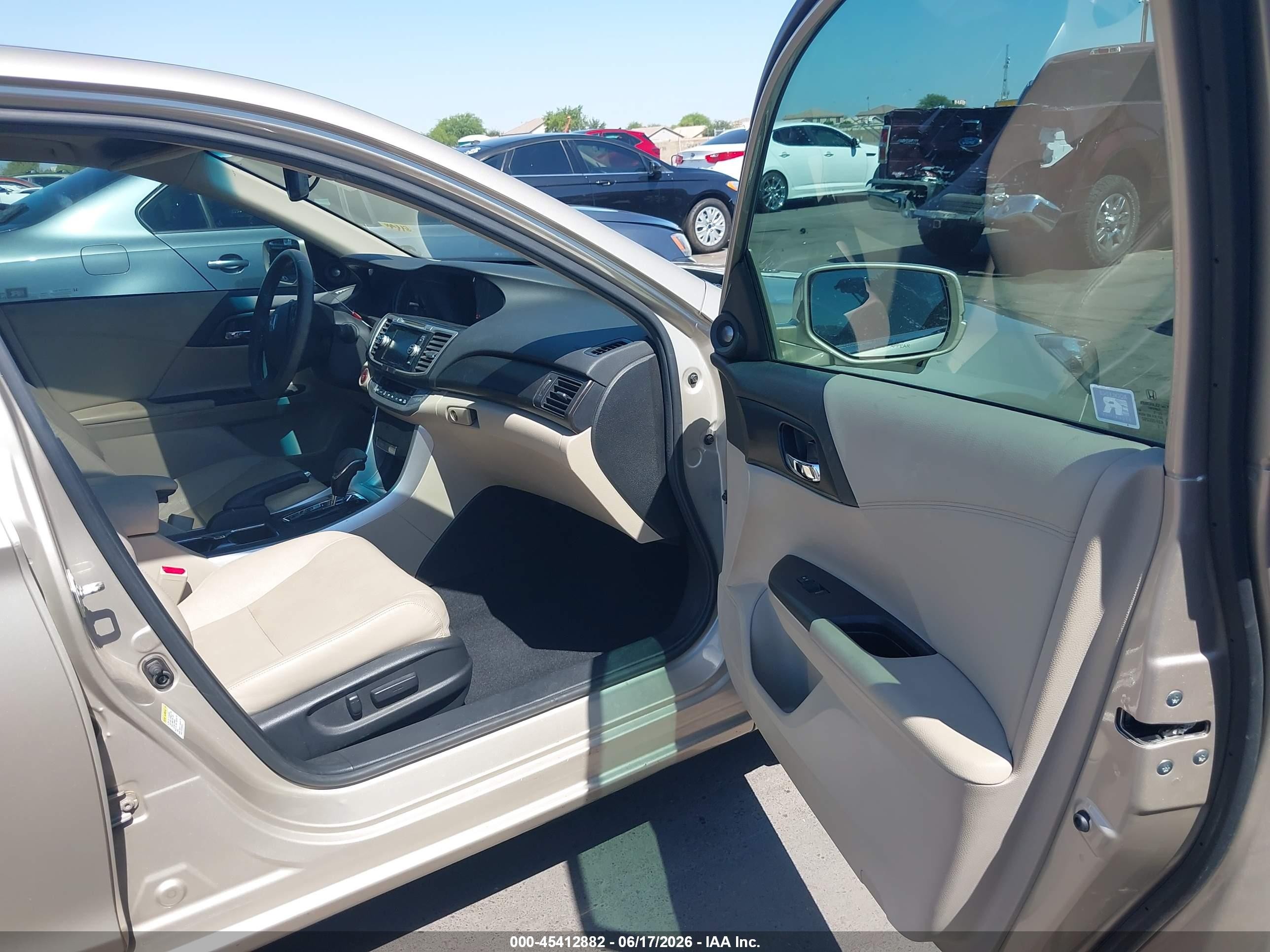 2015 Honda Accord Ex-l Beige vin: 1HGCR2F8XFA139245