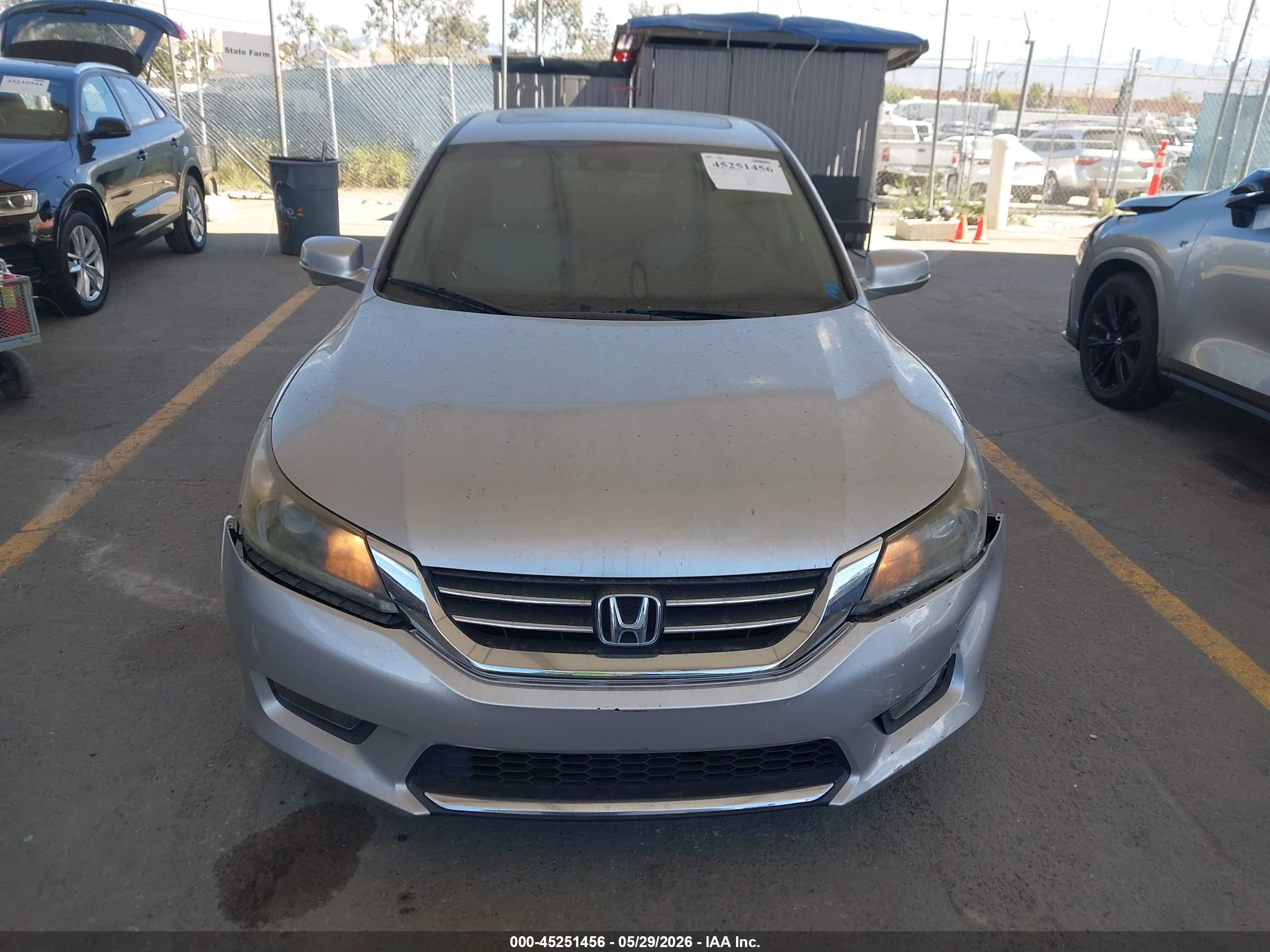 2015 Honda Accord Ex-l Silver vin: 1HGCR2F8XFA152402