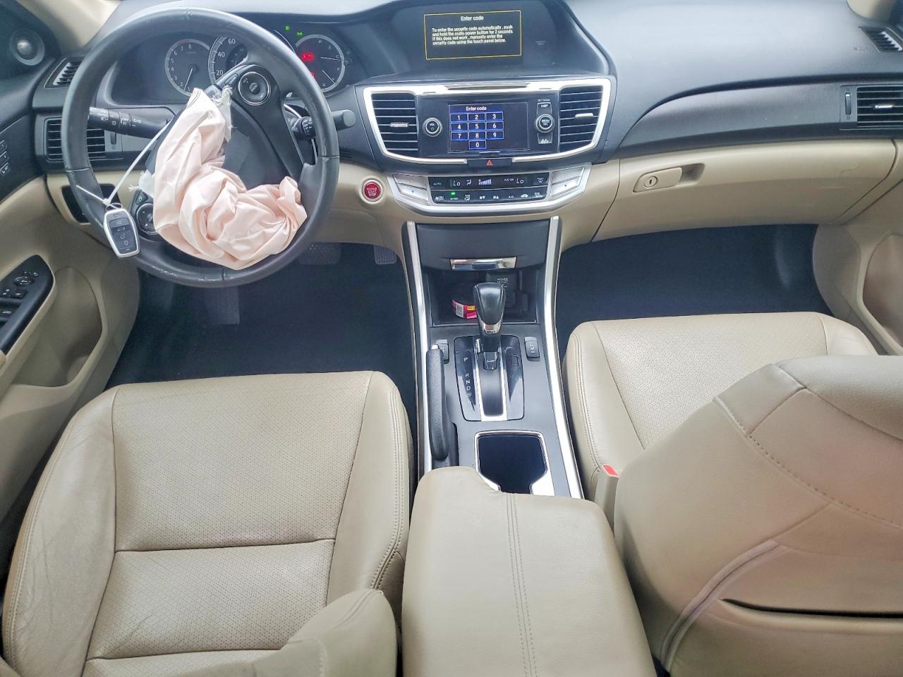 2015 Honda Accord Exl White vin: 1HGCR2F8XFA155526