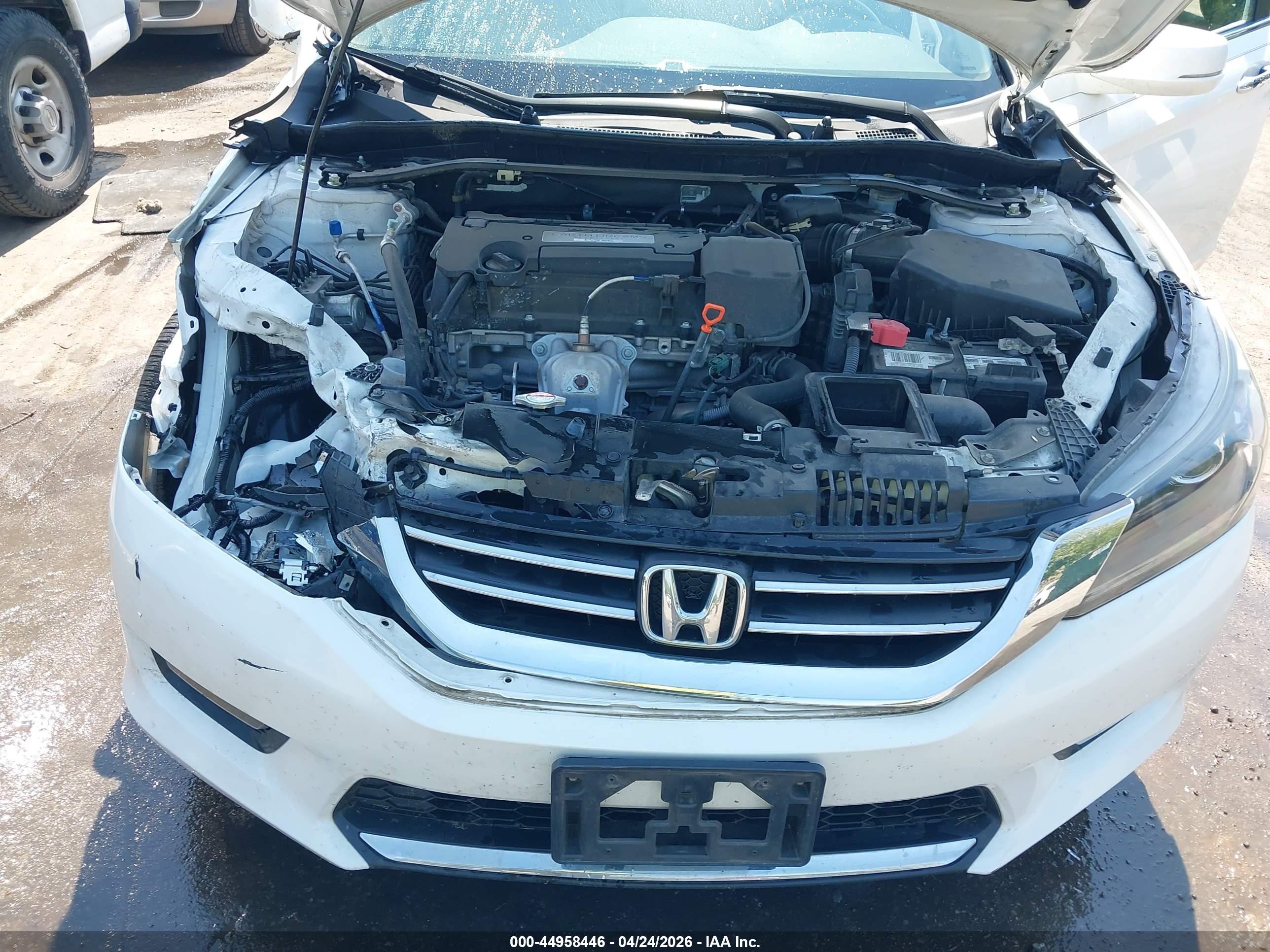 2015 Honda Accord Ex-l White vin: 1HGCR2F8XFA155588