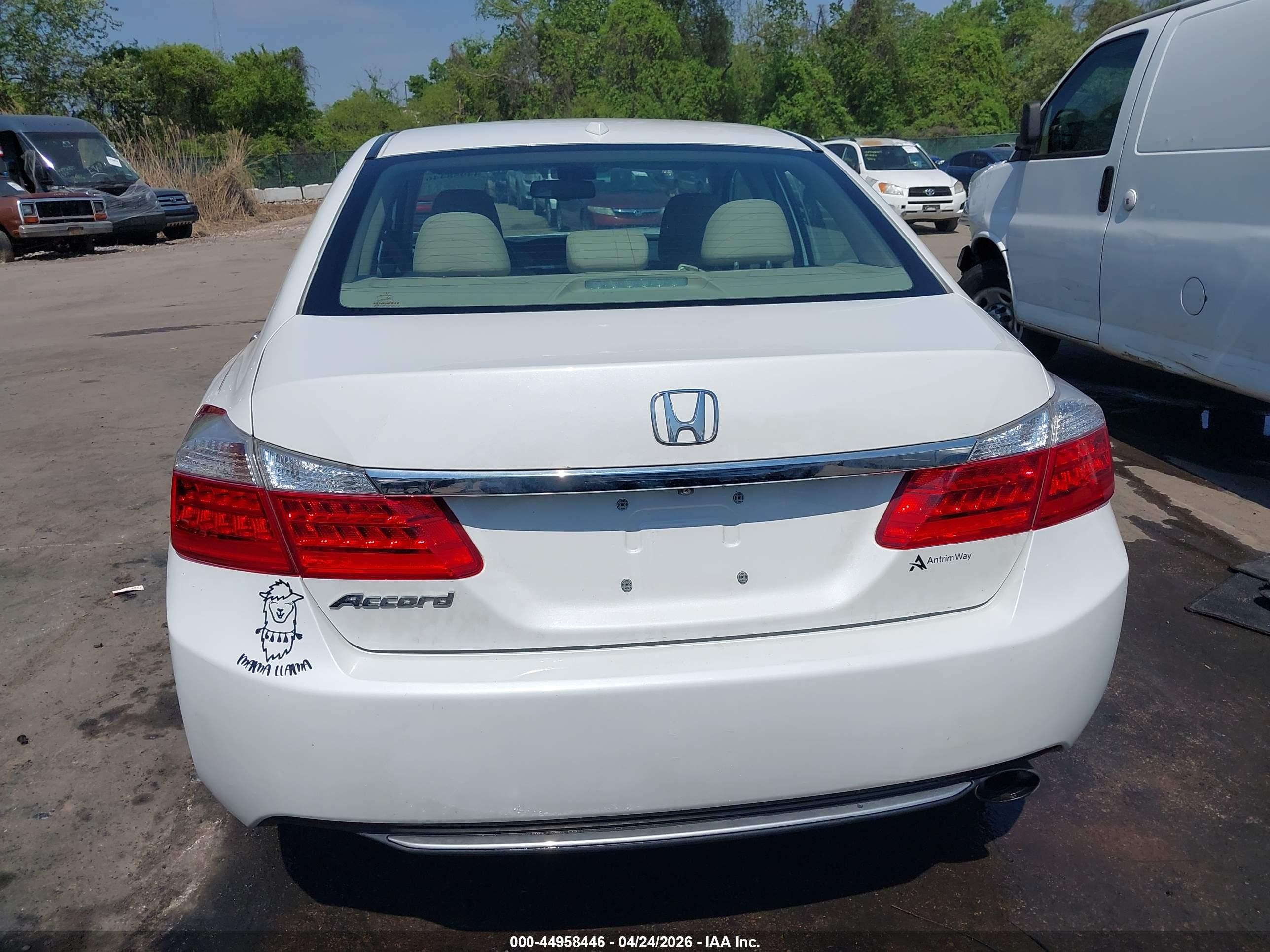 2015 Honda Accord Ex-l White vin: 1HGCR2F8XFA155588