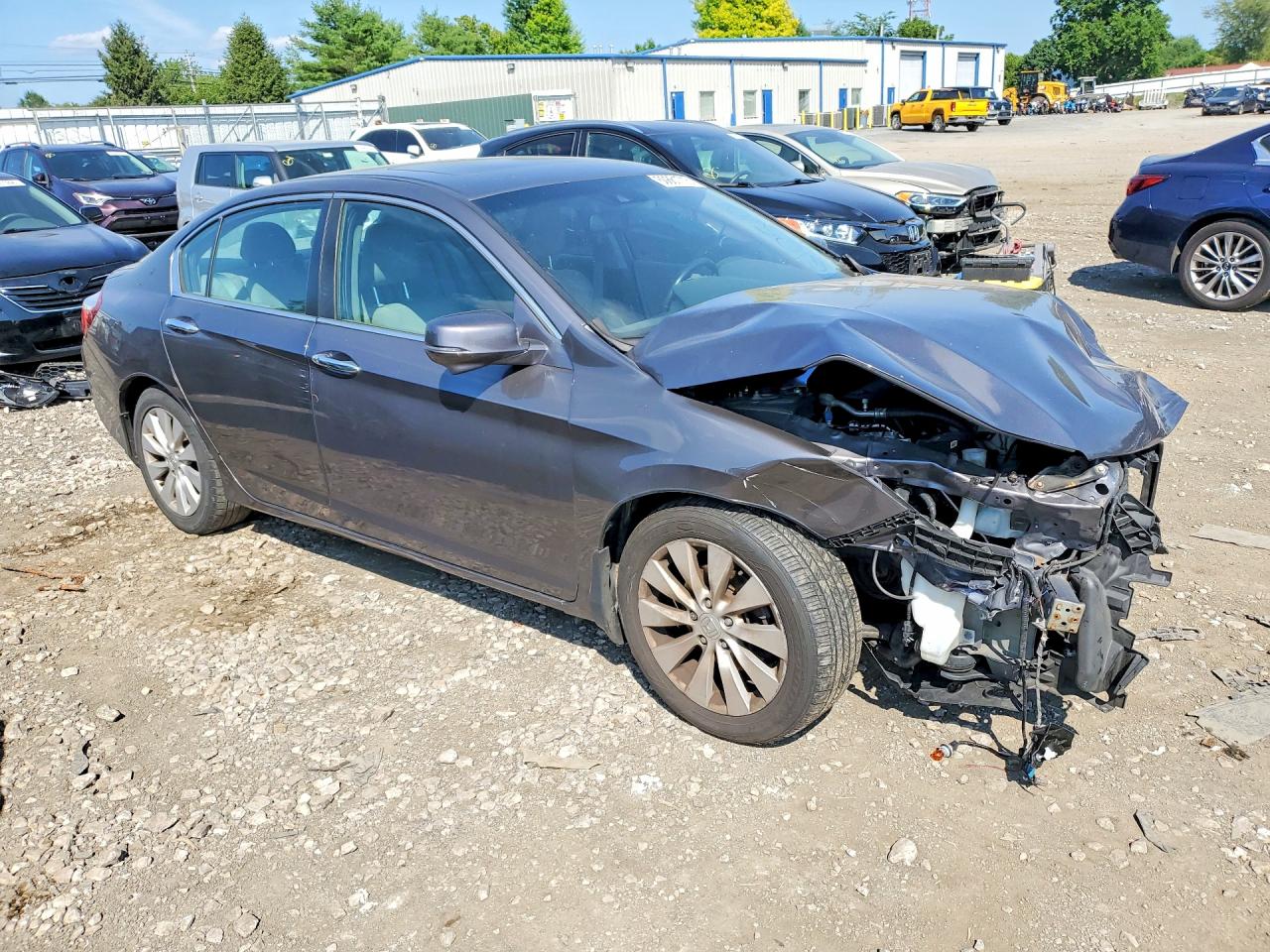 2015 Honda Accord Exl Gray vin: 1HGCR2F8XFA160256