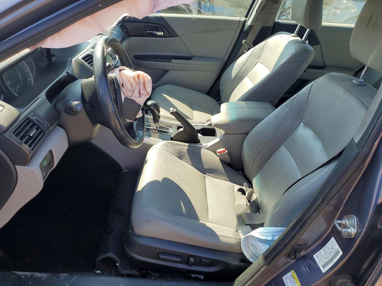 2015 Honda Accord Exl Gray vin: 1HGCR2F8XFA160256