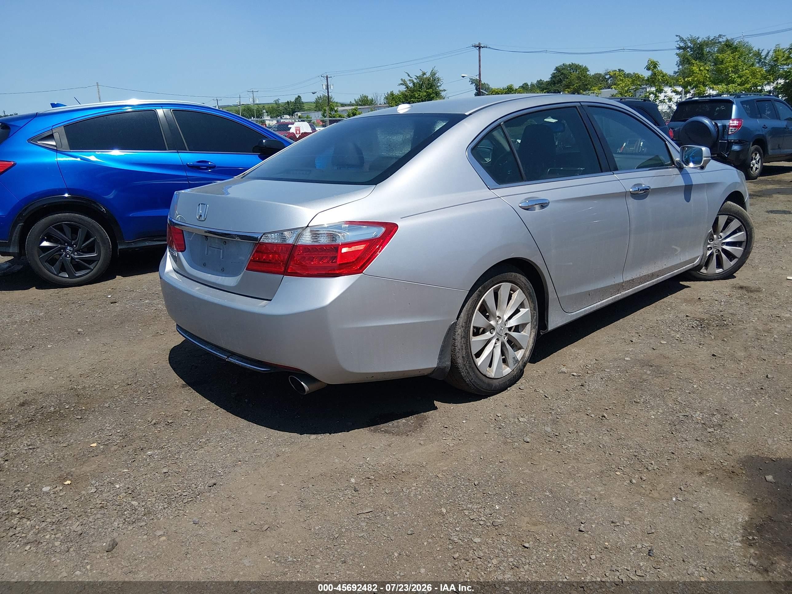 2015 Honda Accord Ex-l Silver vin: 1HGCR2F8XFA174044