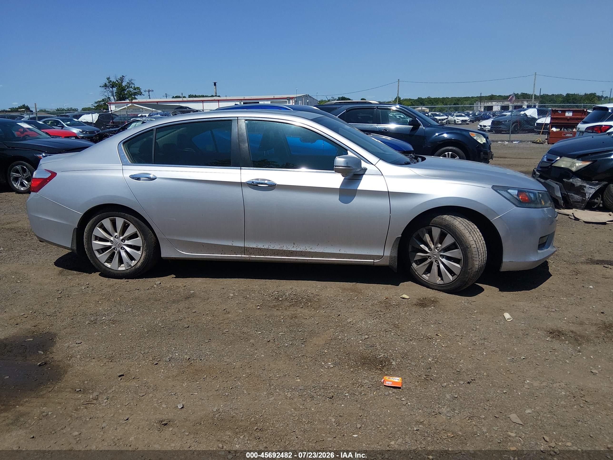 2015 Honda Accord Ex-l Silver vin: 1HGCR2F8XFA174044