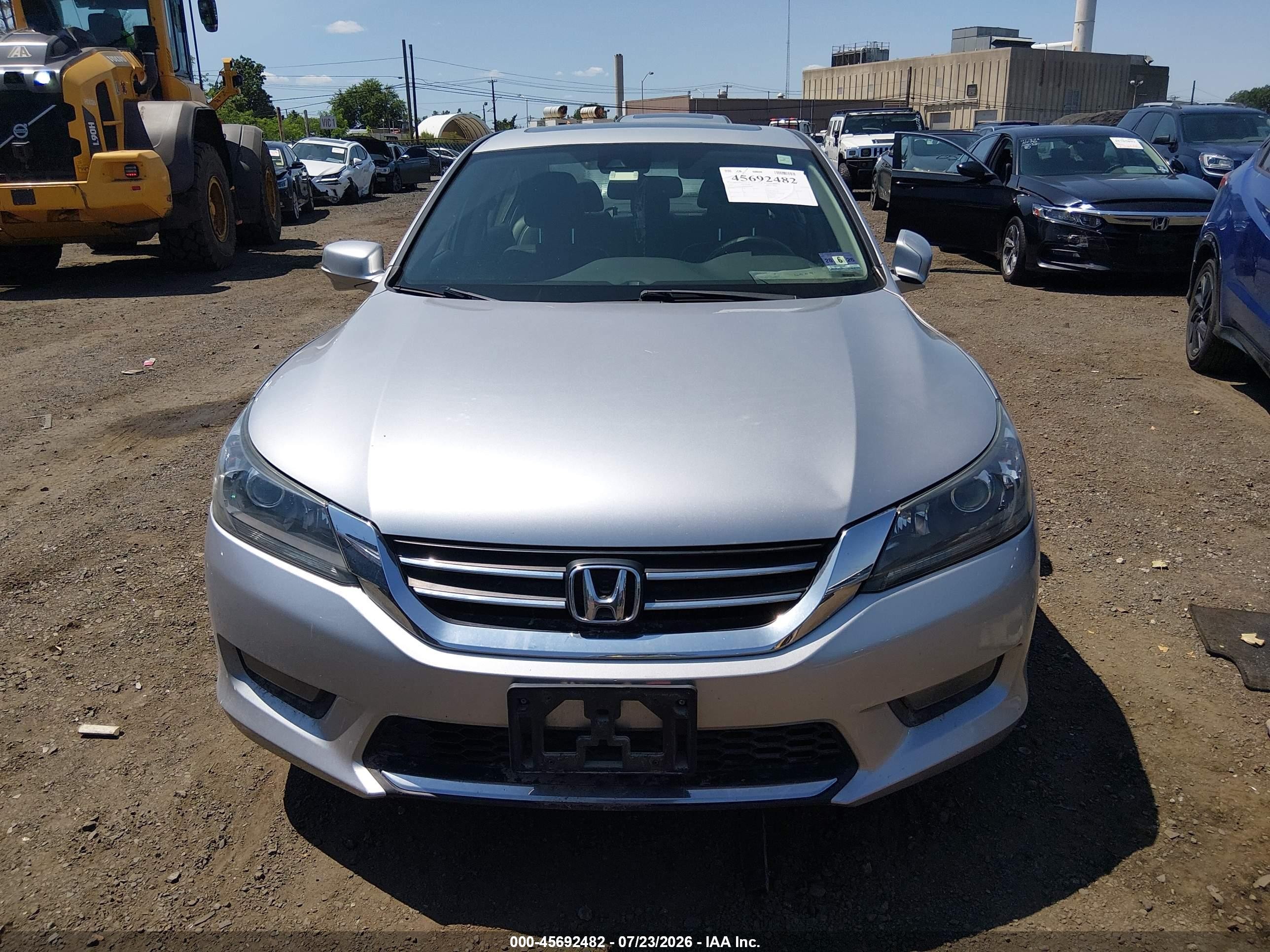2015 Honda Accord Ex-l Silver vin: 1HGCR2F8XFA174044