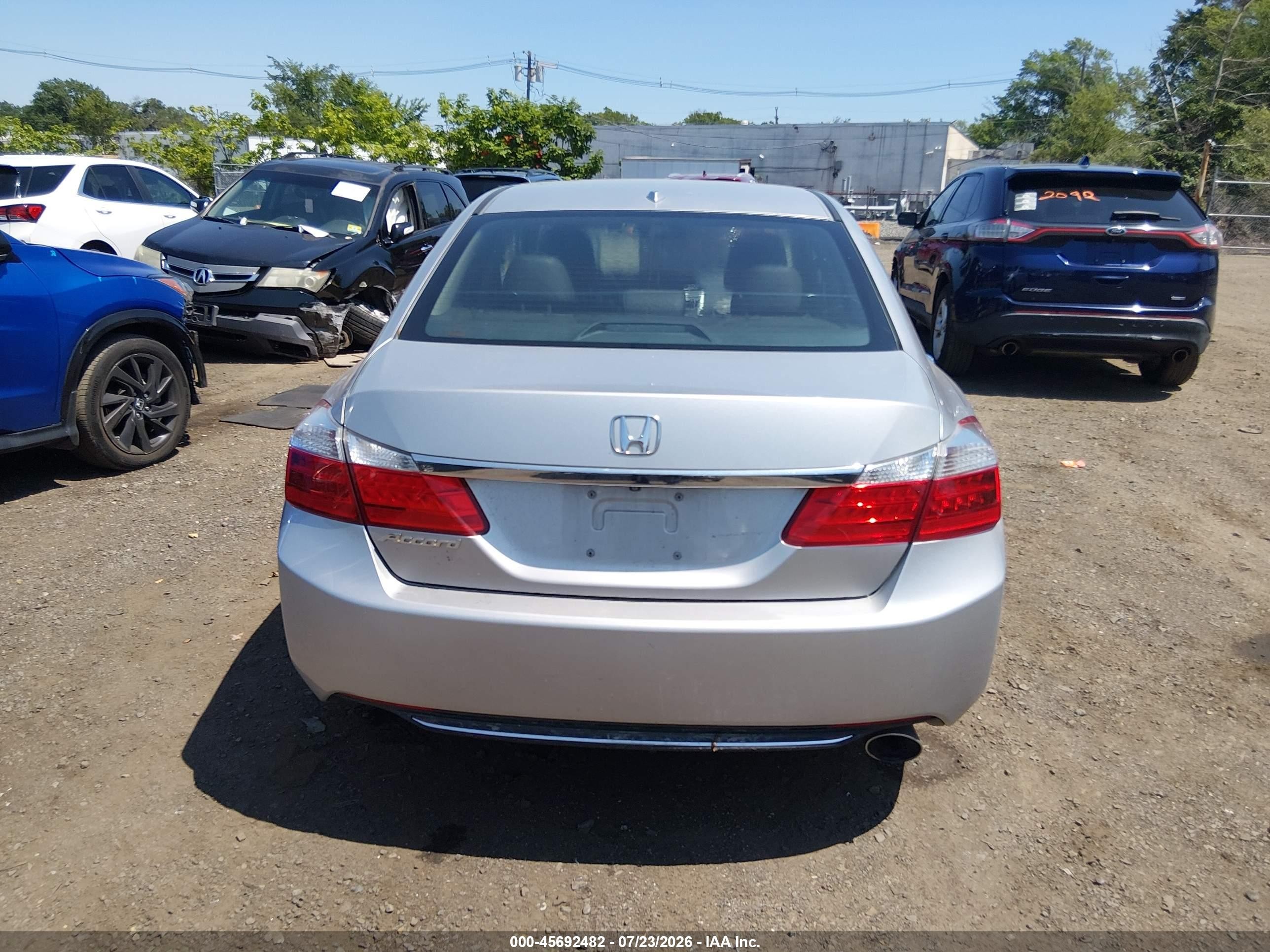 2015 Honda Accord Ex-l Silver vin: 1HGCR2F8XFA174044