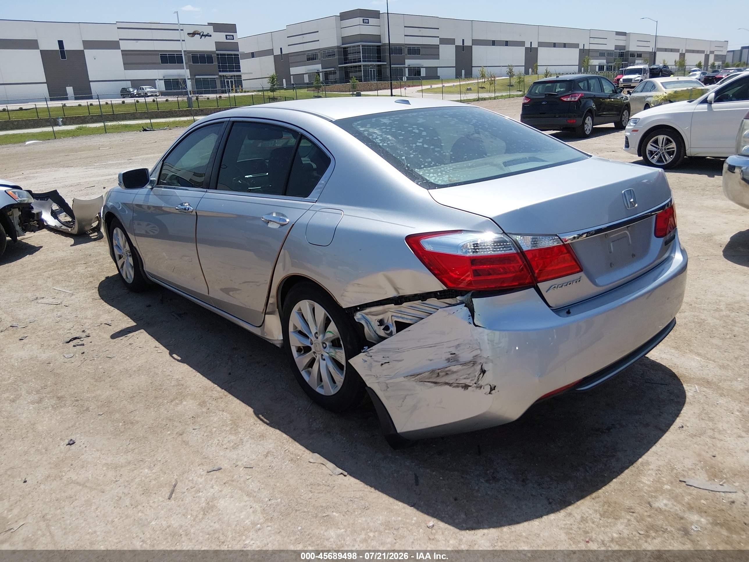 2015 Honda Accord Ex-l Gray vin: 1HGCR2F8XFA174626