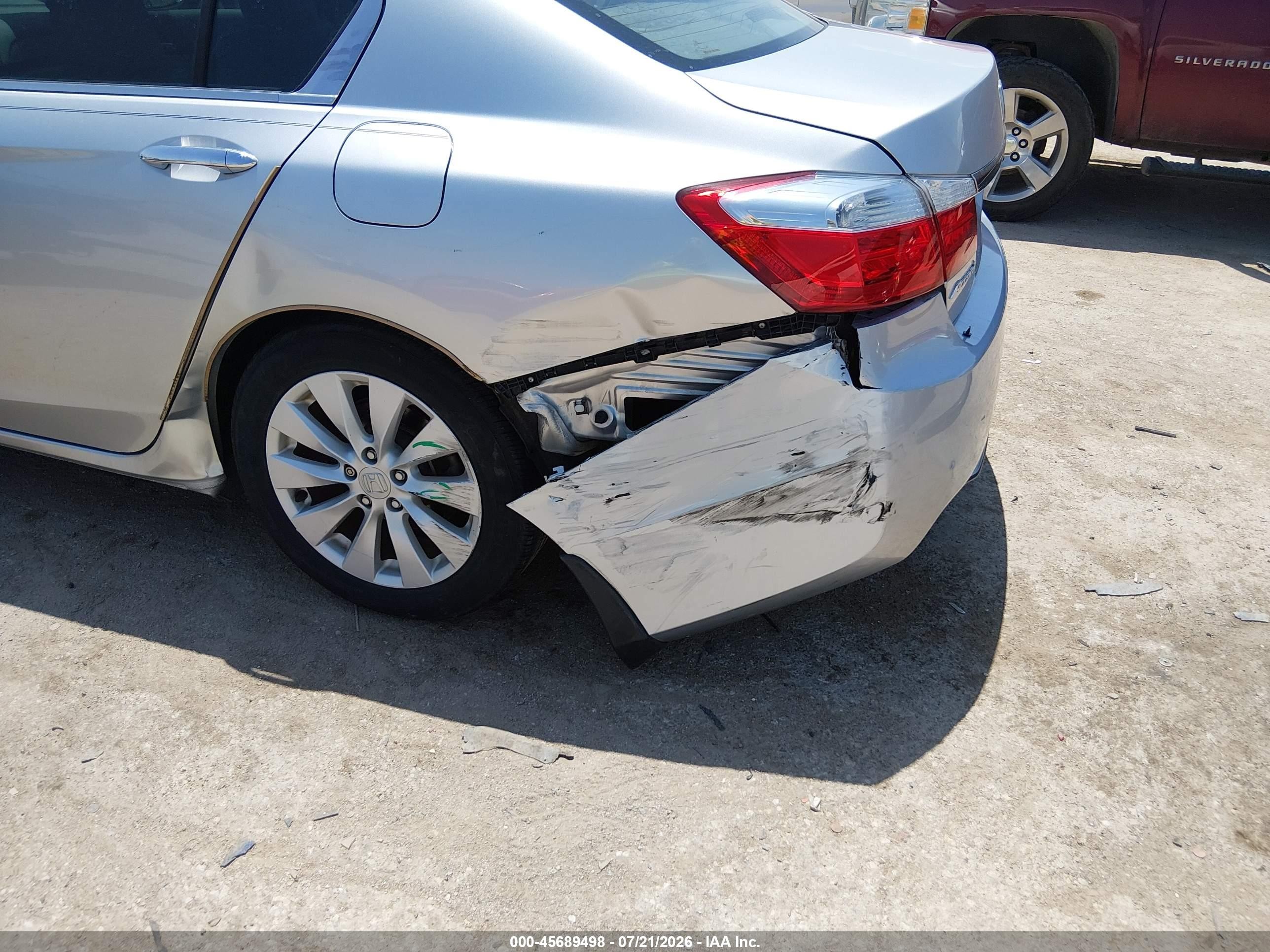 2015 Honda Accord Ex-l Gray vin: 1HGCR2F8XFA174626
